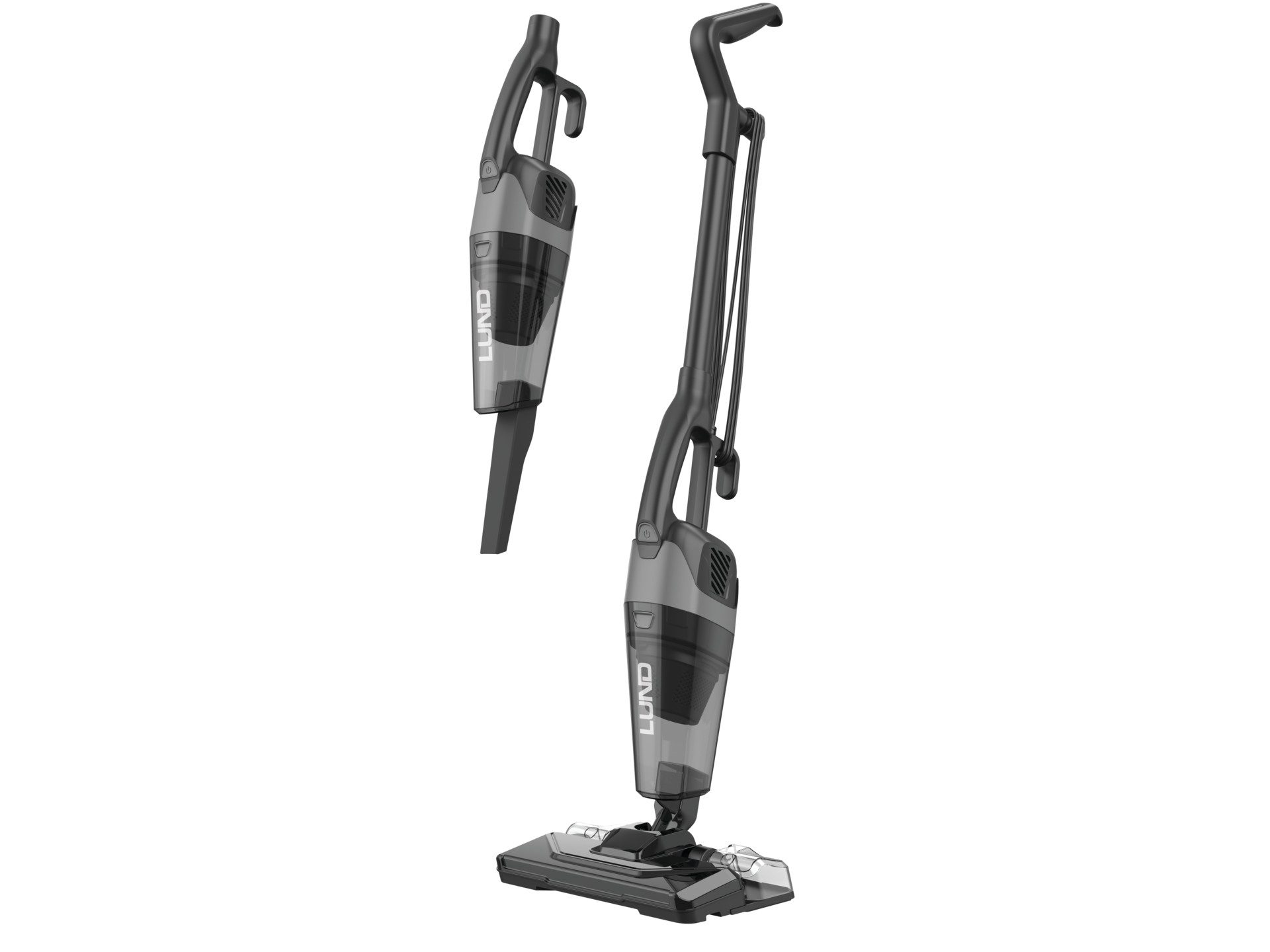 Lund Handstaubsauger 3-in-1 Stielstaubsauger mit Zyklontechnologie und Wischfunktion, 600 W, beutellos, kompakt