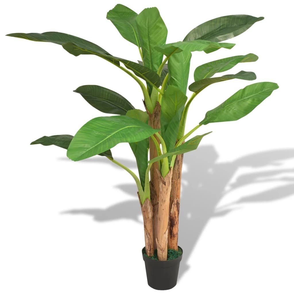 Grün, 175 Topf cm Höhe cm 175 furnicato, mit Künstlicher Bananenbaum Kunstpflanze