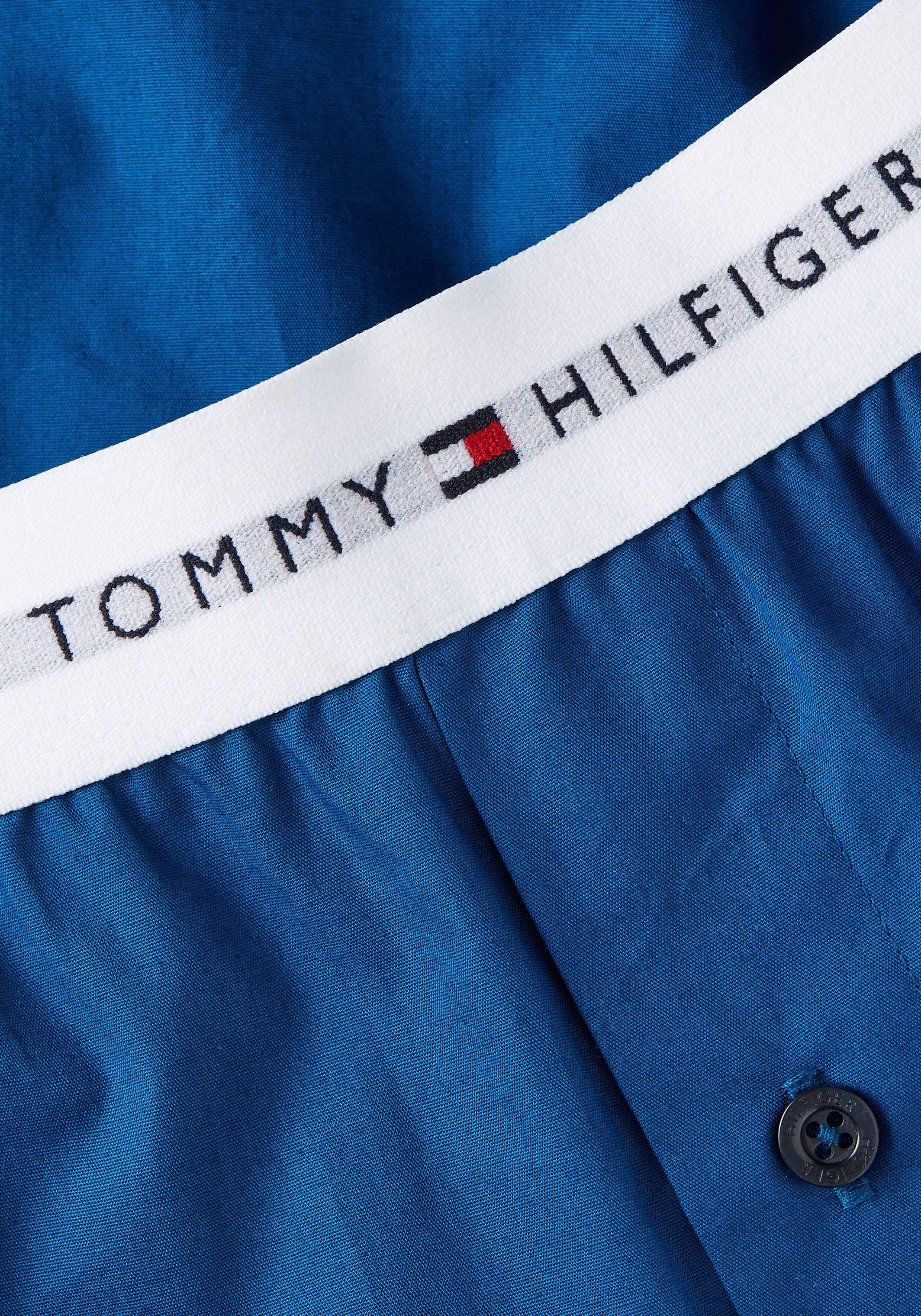 mit (Packung, BOXER deep WOVEN indigo/fireworks/white Logo-Elastikbund 3P Hilfiger Underwear Tommy 3-St., 3er-Pack) Webboxer