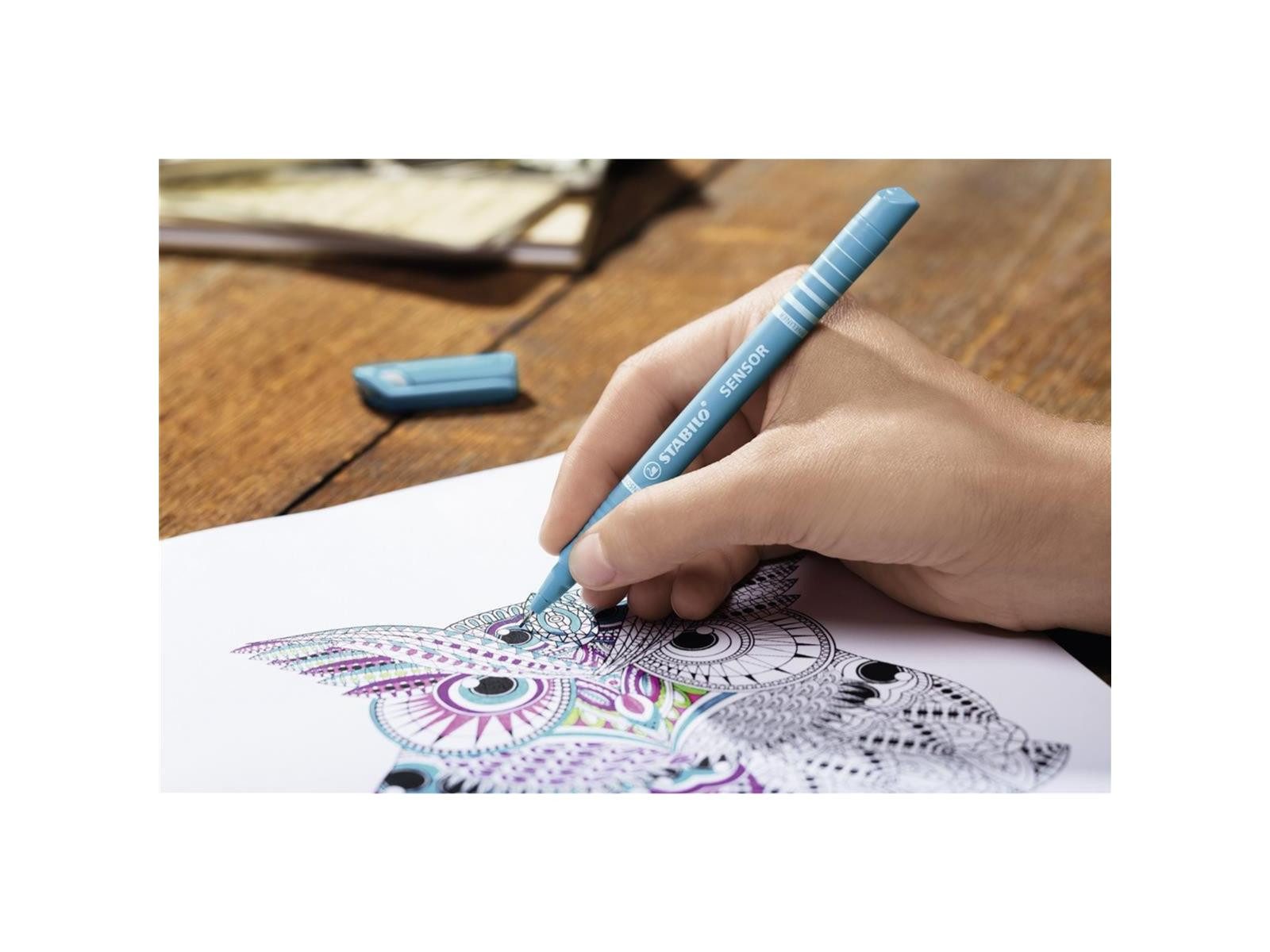 STABILO Fineliner STABILO SENSOR Fineliner - 0,3 mm - 8er Set