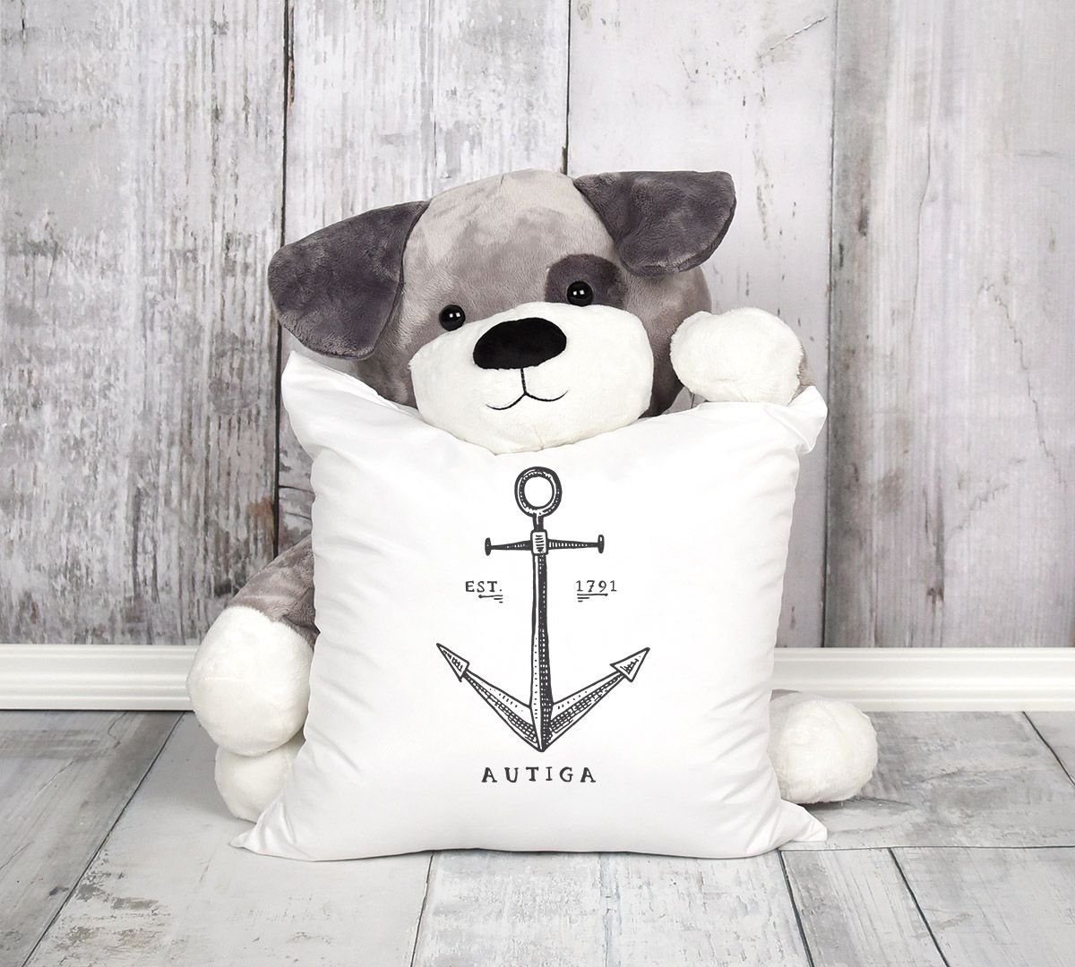 Autiga® Autiga Vintage Anchro Kissenbezug Nautical Anker Dekokissen