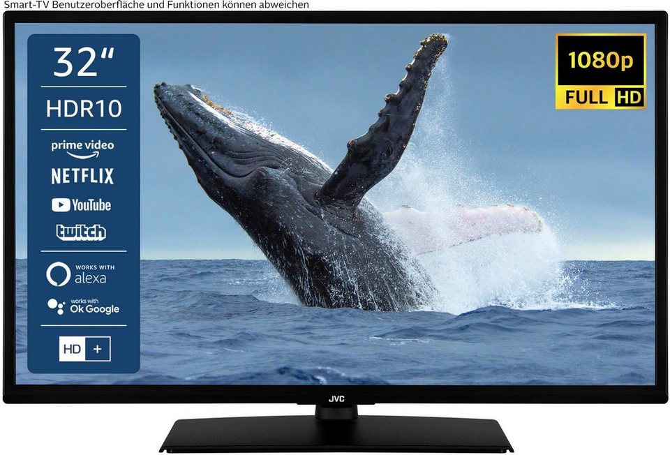 JVC LT-32VF5156 LED-Fernseher (80 cm/32 Zoll, Full HD, Smart TV, HDR, Triple -Tuner, 6 Monate HD+ inklusive)