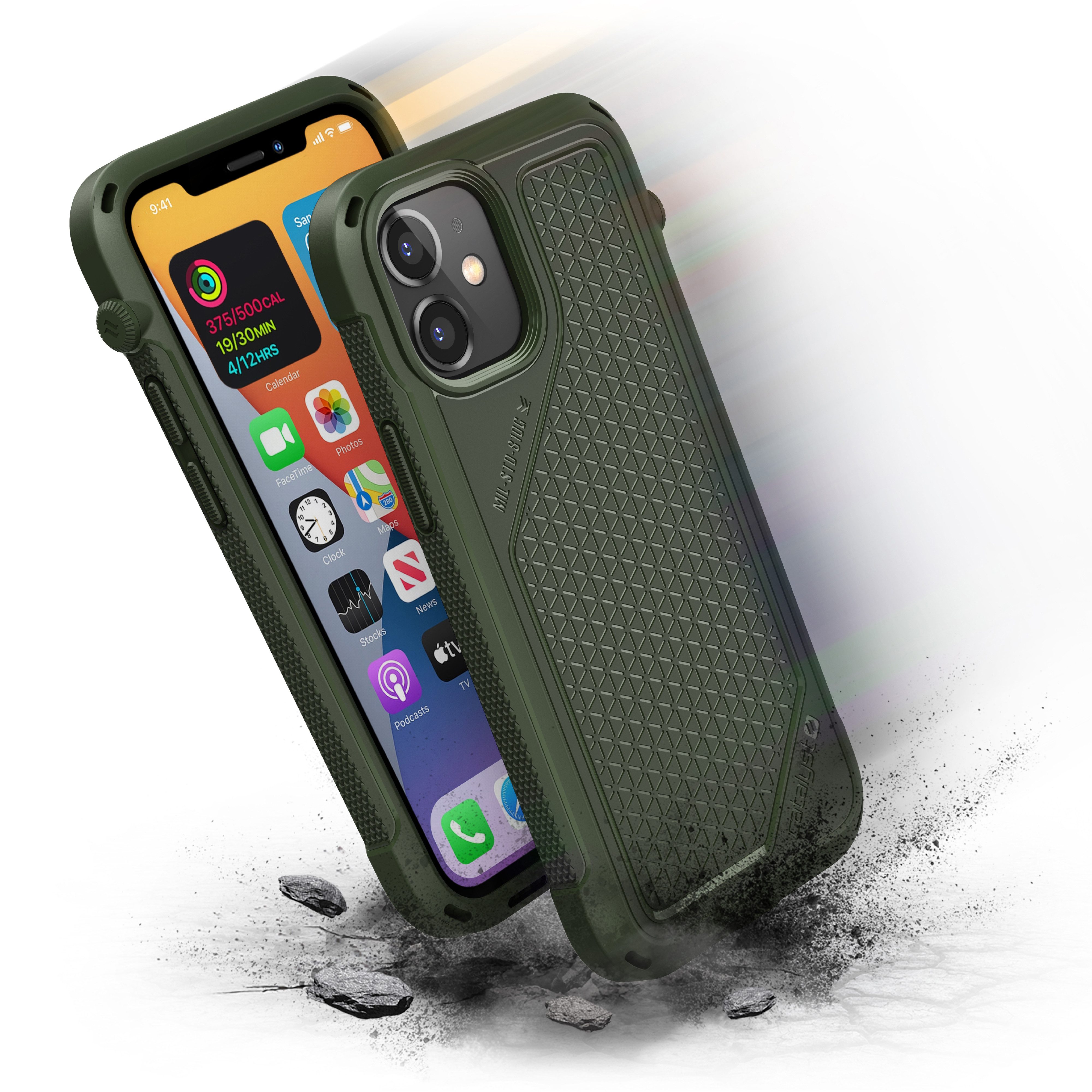 Catalyst Smartphone-Hülle Vibe Case, für iPhone 12 Mini, Army Green