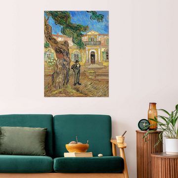 Posterlounge Wandfolie Vincent van Gogh, St. Paul Hospital in Saint Rémy de Provence, Wohnzimmer Malerei