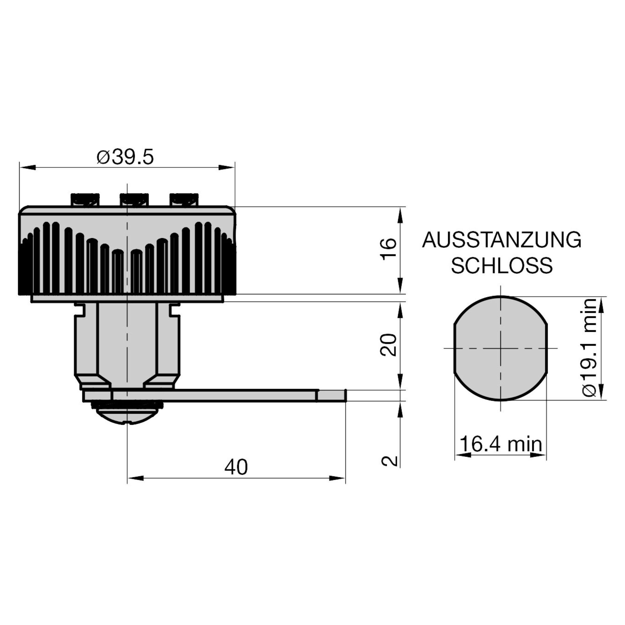 BASI Türzusatzschlösser Hebelschloss, (Packung, 1-St), Zahlenkombination 3-stelliger, Ideal für Spinde, universal, 1 Stück