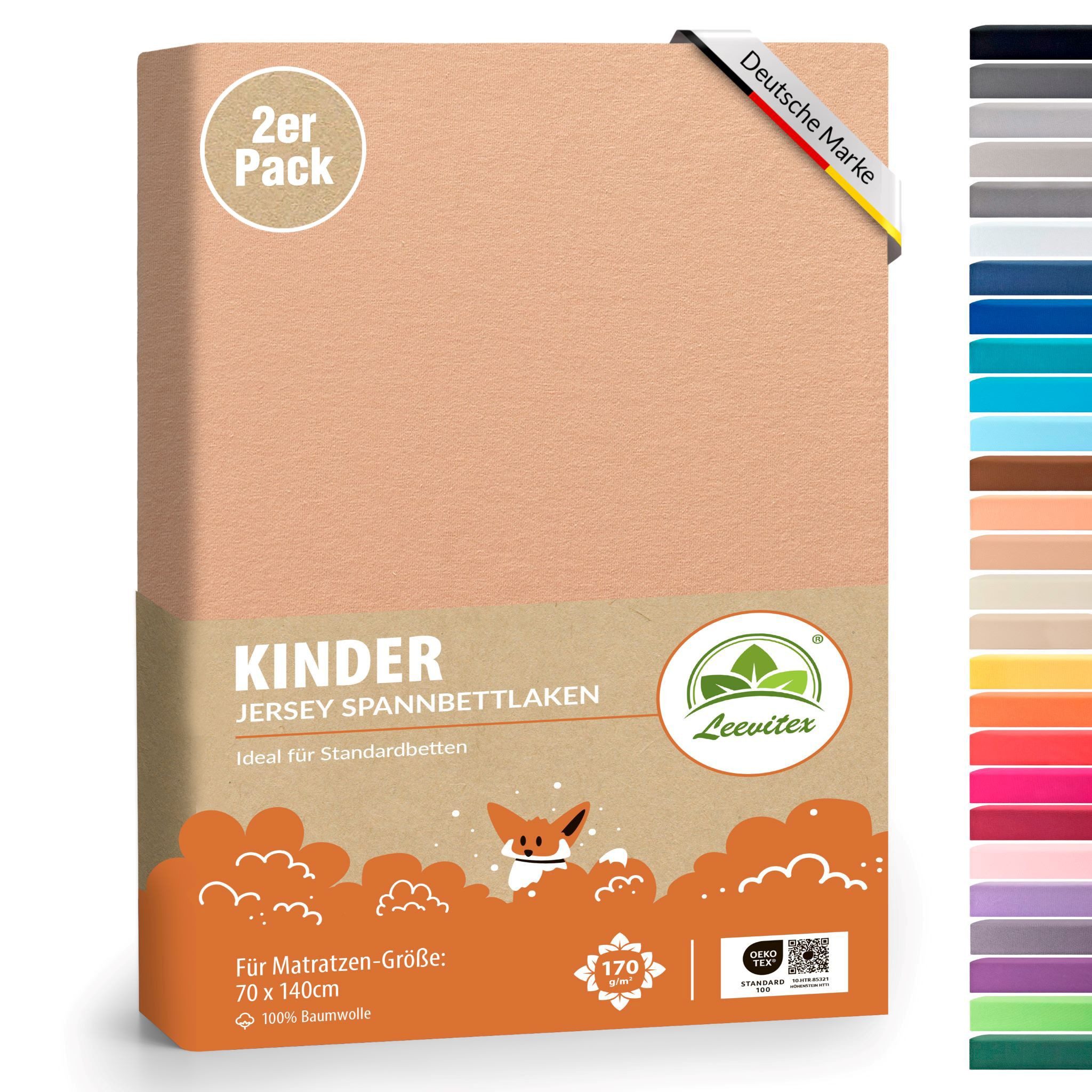 leevitex® Spannbettlaken Spannbettlaken Kinder Spannbettlaken Premium günstig online kaufen