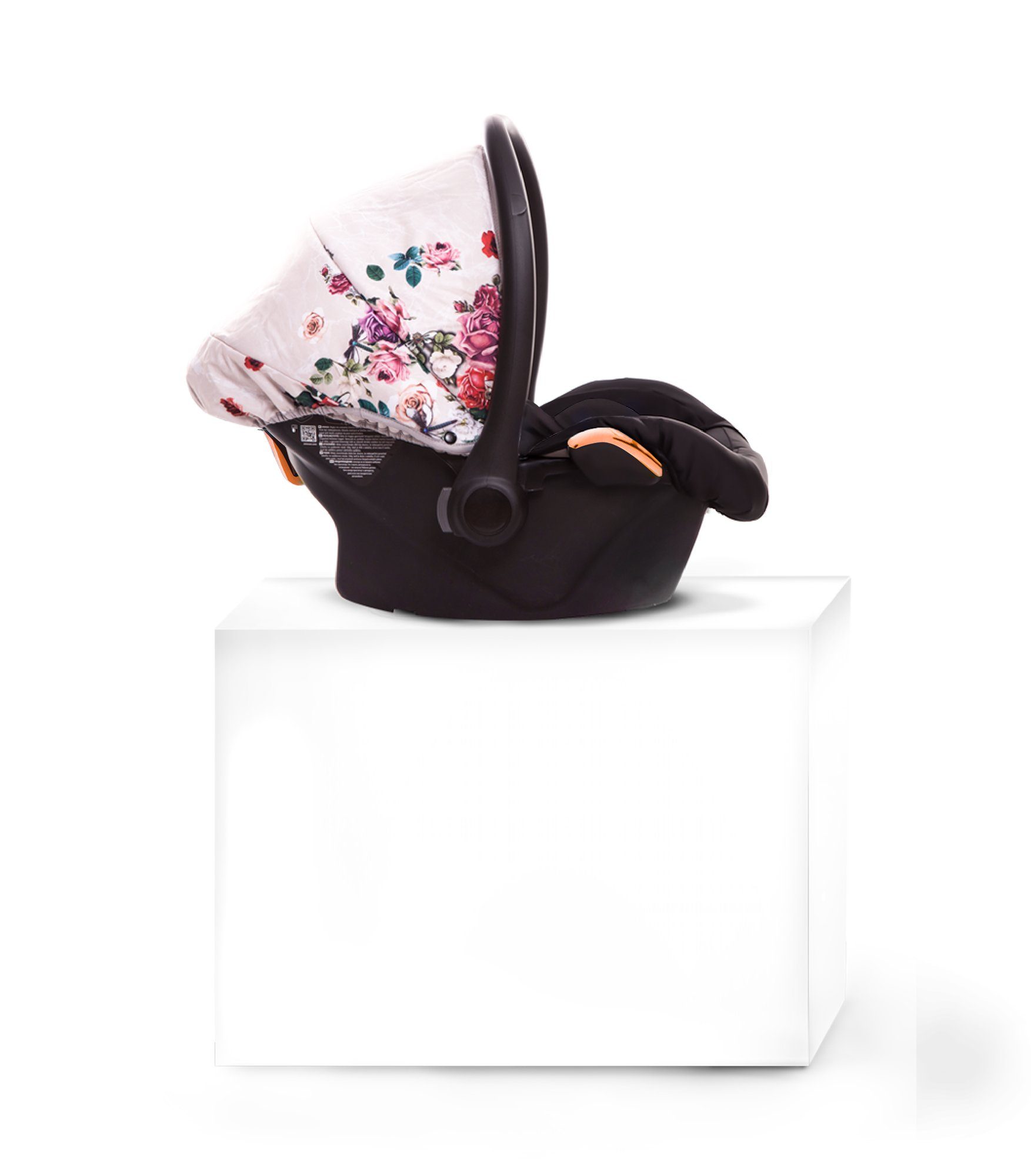 TPFLiving Babyschale Musse Light Dark Rose Autositz, ab: 0+, bis: 11kg (0-11kg), bis: 13 kg, Babyschale fürs Auto auch passend für Light Rose Kinderwagen Rosé Gold Roségold | Babyschalen