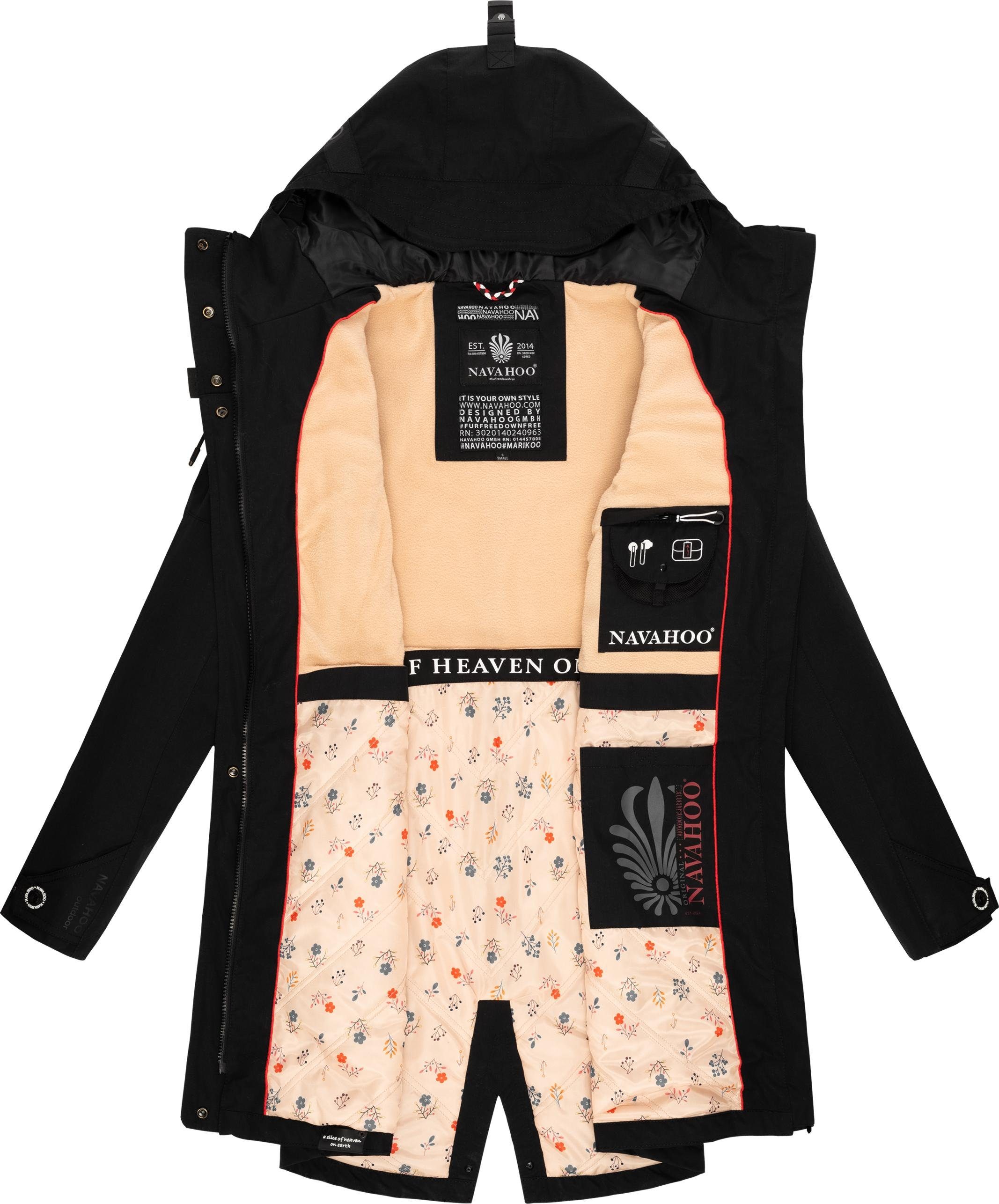 Navahoo Outdoorjacke Pfefferschote moderne Damen Übergangsjacke mit Kapuze