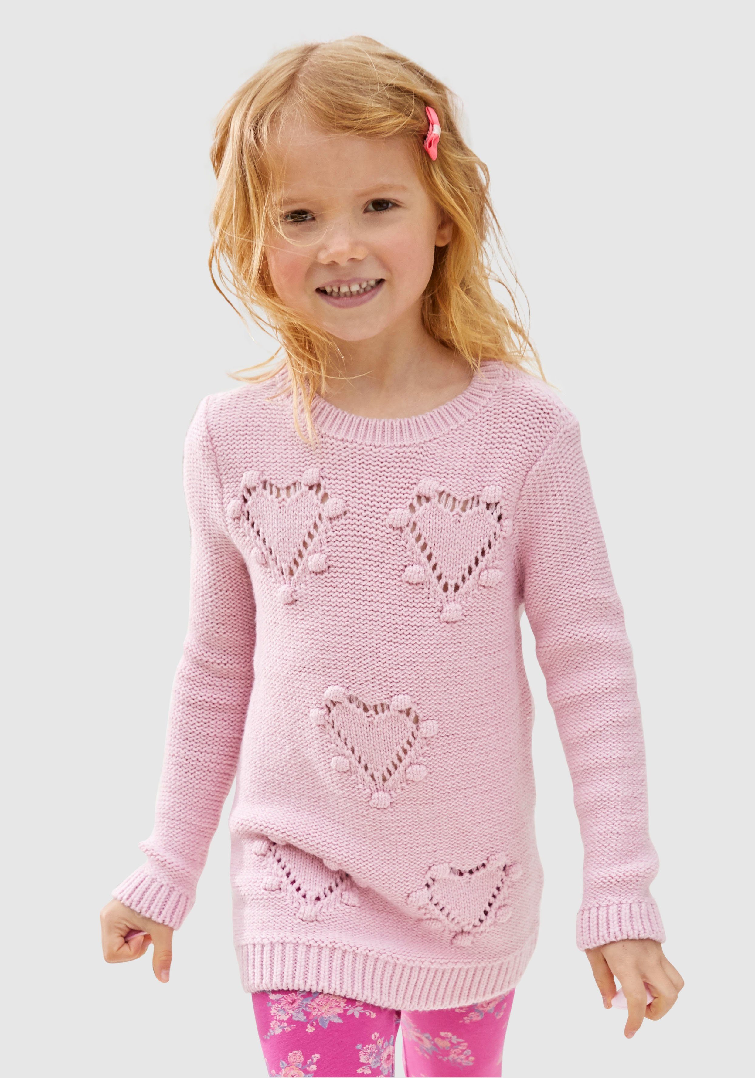 KIDSWORLD niedlichen Longpullover mit Herzen