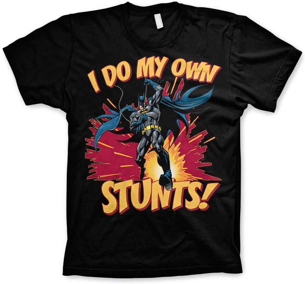 Batman T-Shirt I Do My Own Stunts Big Tall T-Shirt