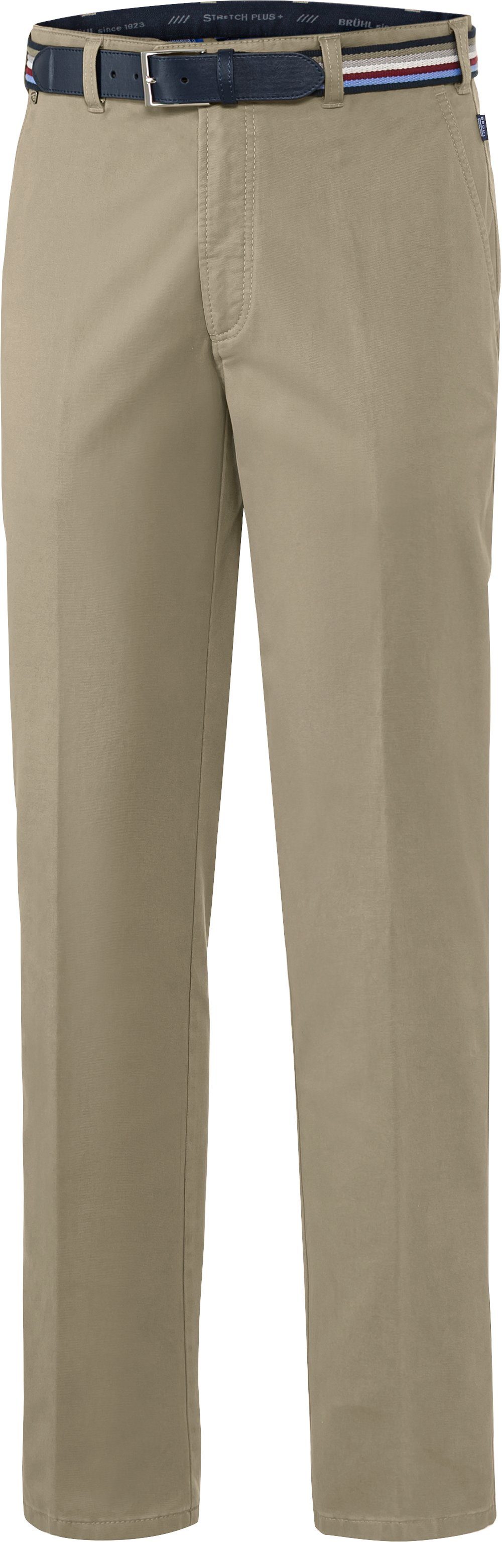 Brühl Stretch-Hose 4-Jahreszeiten-Modell, inklusive Gürtel beige | Stretchhosen