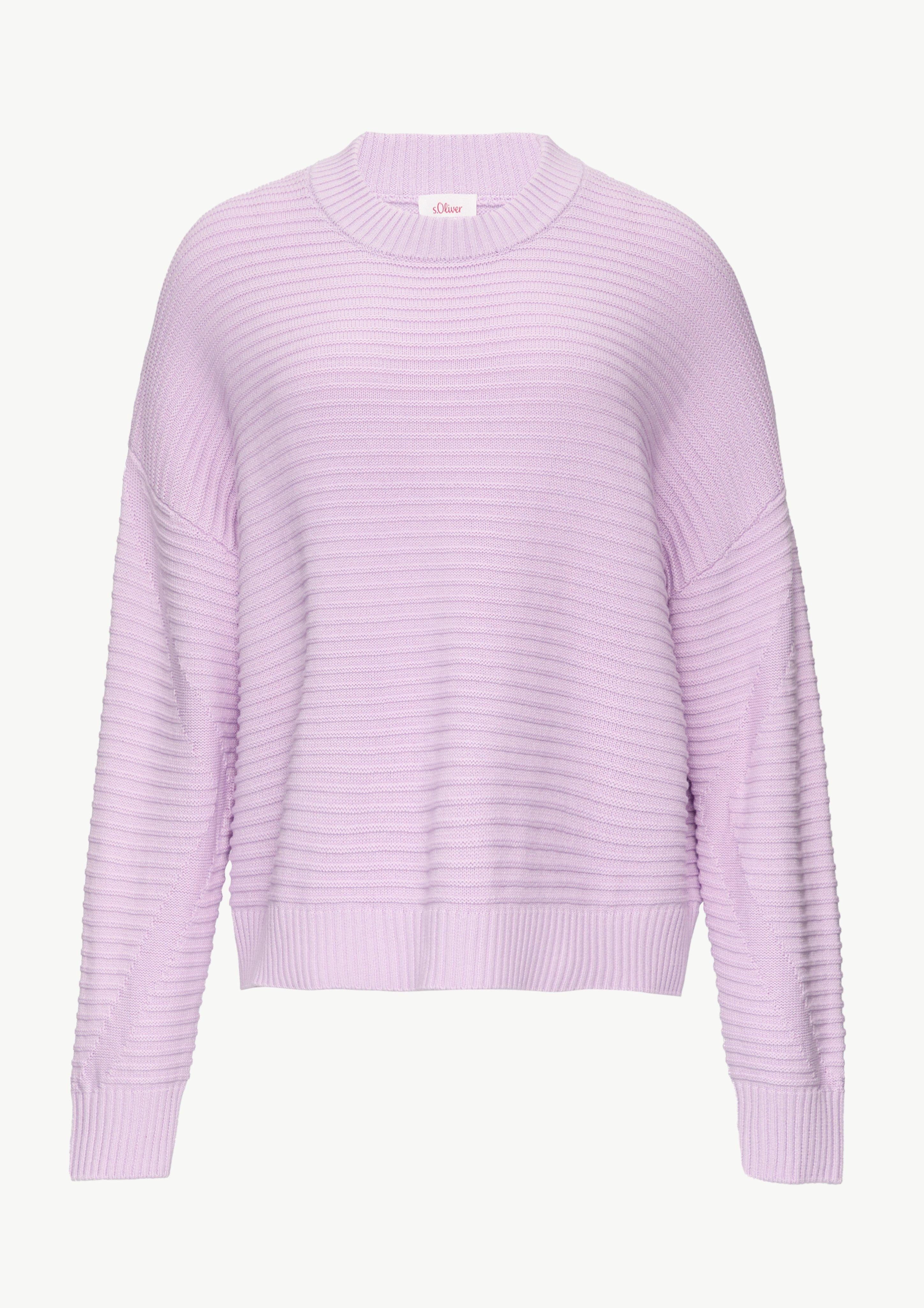 s.Oliver Strickpullover Oversized Strickpullover mit Strukturdetails günstig online kaufen