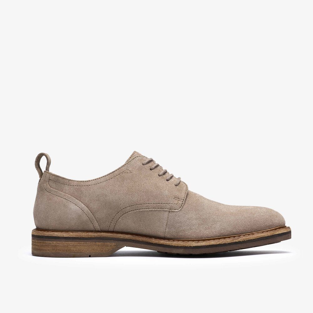 Clarks Clarks - Aldwin Lace Grey Suede - Grau Schnürschuh