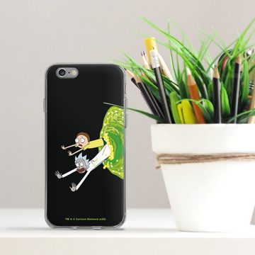 DeinDesign Handyhülle Rick & Morty Offizielles Lizenzprodukt Portal Rick & Morty Portal, Apple iPhone 6 Silikon Hülle Bumper Case Handy Schutzhülle