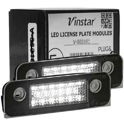 Vinstar KFZ-Ersatzleuchte LED Kennzeichenbeleuchtung E-geprüft für FORD, kompatibel mit: FORD MONDEO 96-00 FUSION 02-12 FIESTA V 01-08