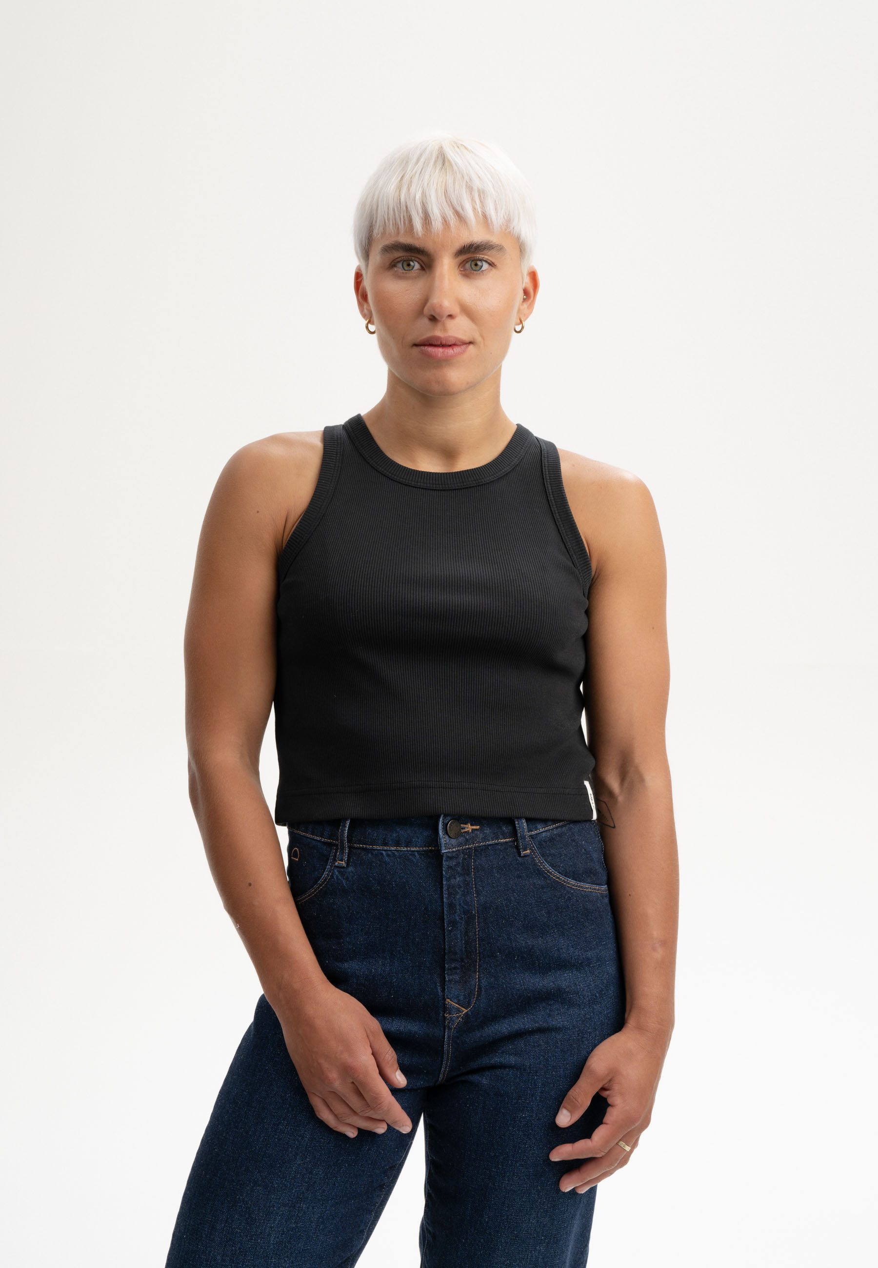 Tanktop Cropped Ripp Tanktop Style PRISHA