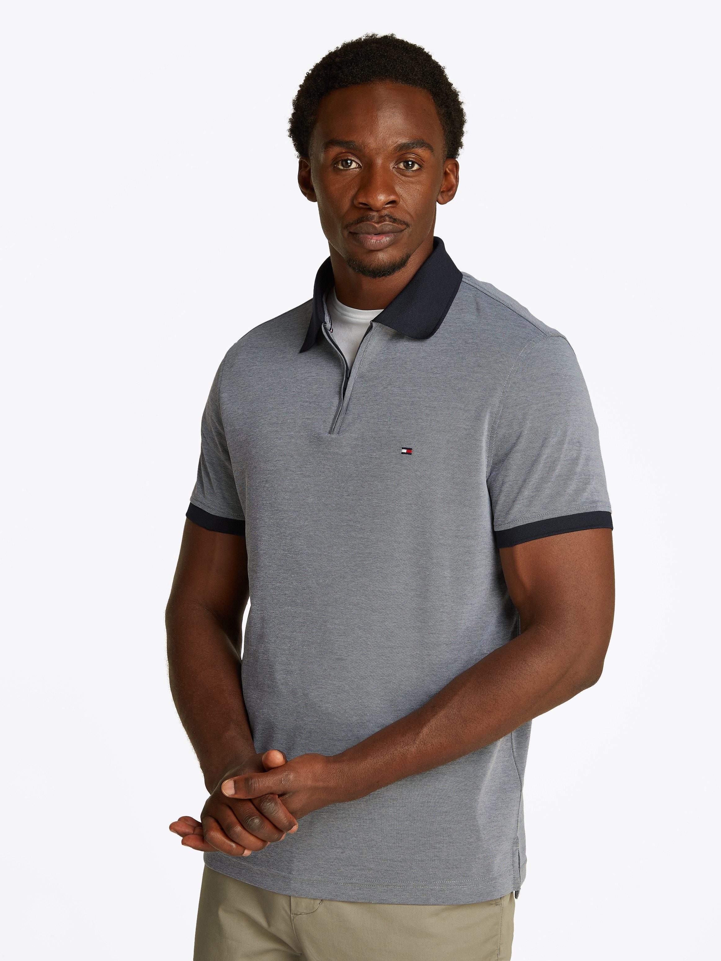 Tommy Hilfiger Poloshirt PERFORMANCE OXFORD ZIP günstig online kaufen