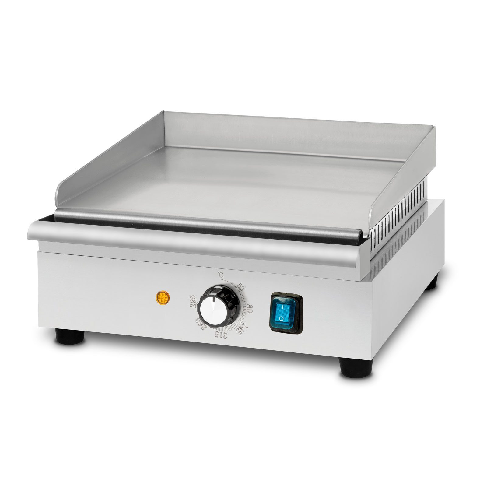 vertes Tischgrill Grillplatte Bratplatte Plancha Grill Elektrisch 1400W, 1400 W, Edelstahl Grillfläche Glatt 32x26cm