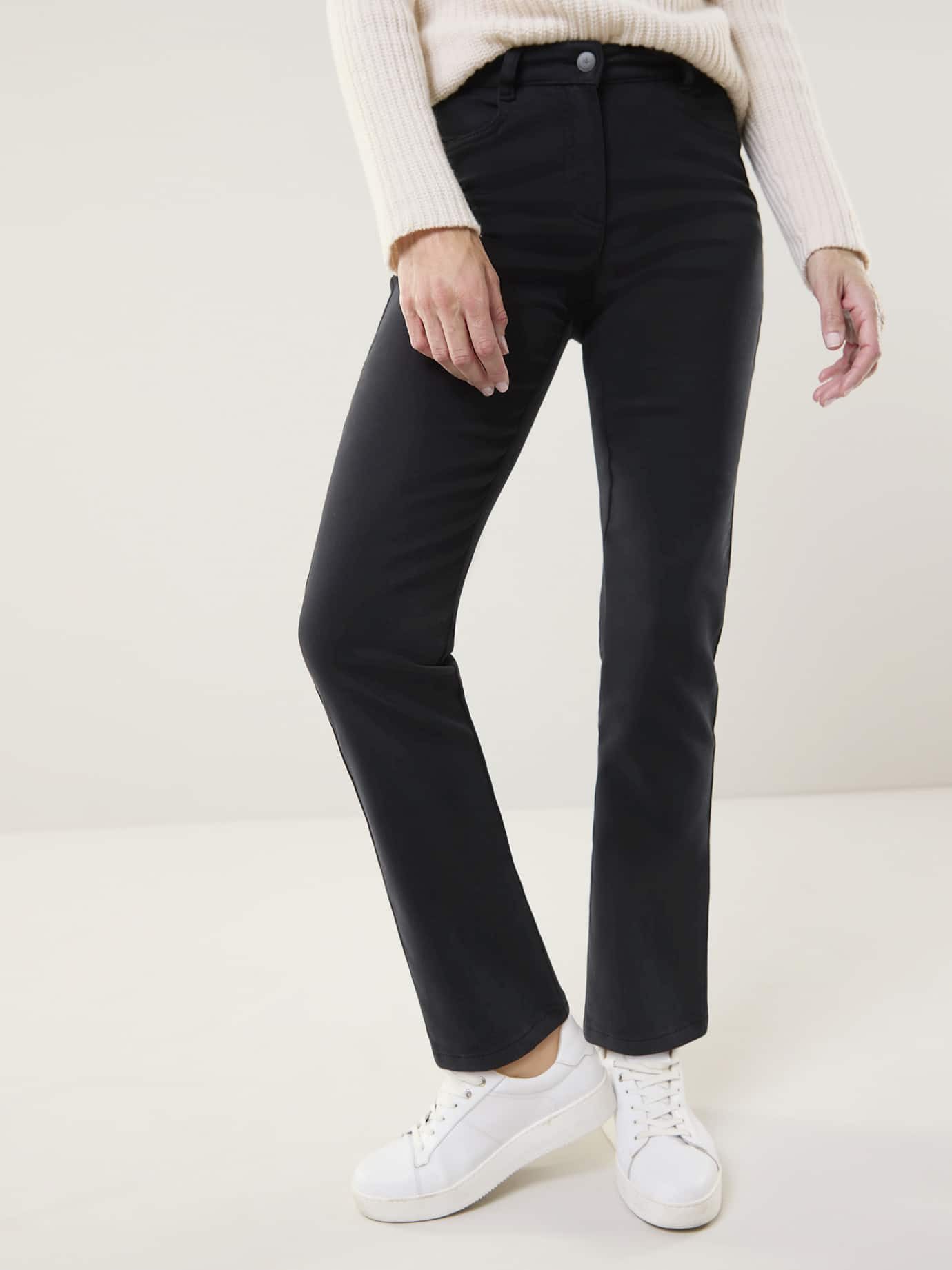 Walbusch Stretch-Hose Damen Powerstretch-Hose Wintertouch Regular Fit Flex-Bund warm Baumwollhose, soft angeraut, elastisch, Five-Pocket, pflegeleicht