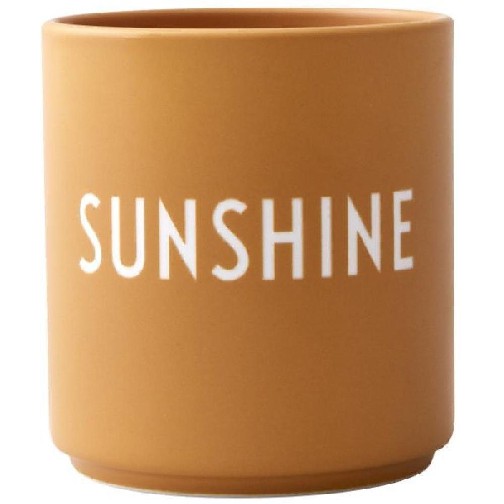 Design Letters Tasse Becher Favourite Cup Sunshine Senfgelb