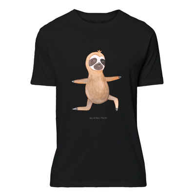 Mr. & Mrs. Panda T-Shirt Faultier Yoga - Schwarz - Geschenk, Faultiere, Yogaübungen, Lustiges (1-tlg)