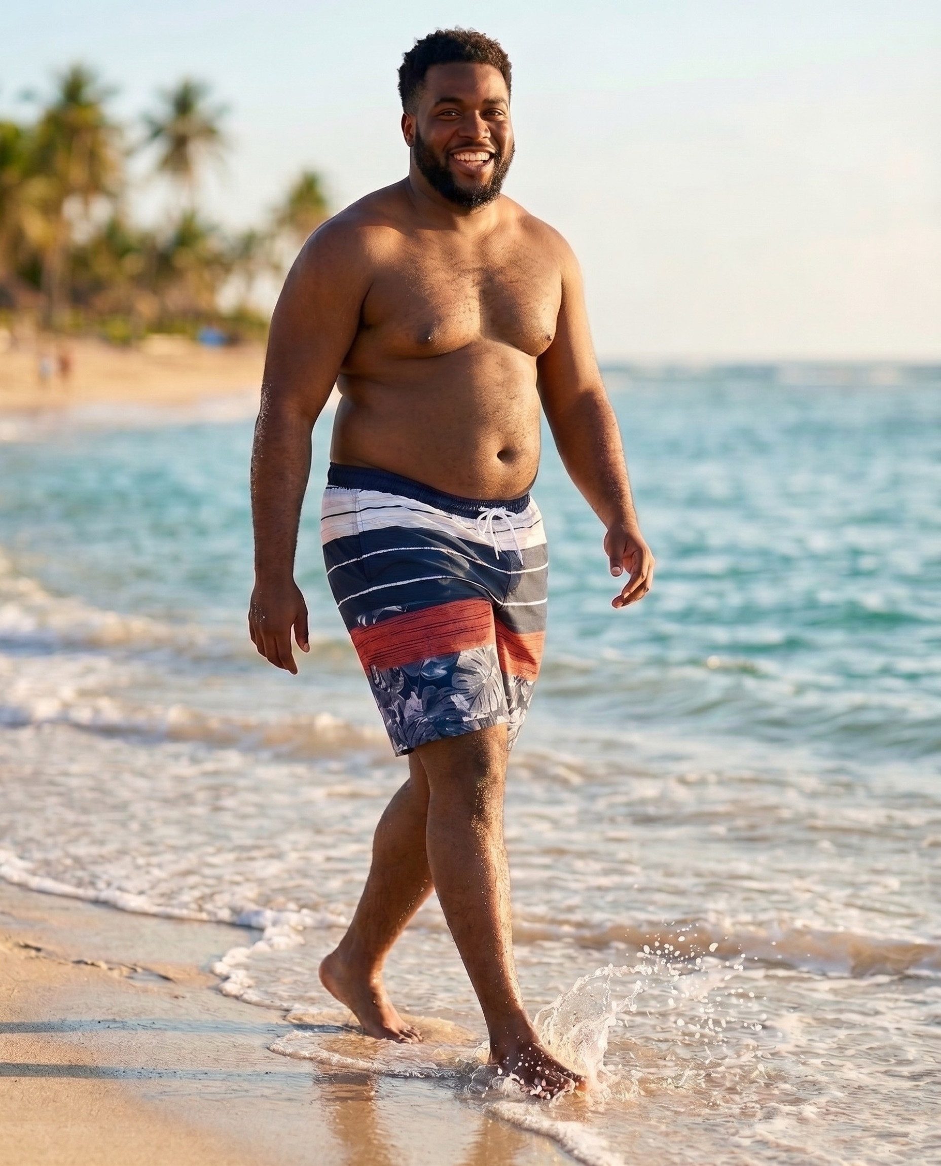 Luvanni Badeshorts Badehose Herren in großen Größen Übergrößen Plus Size Größe Schnelltrocknend Boardshorts Schwimmhose Männer Shorts Hose