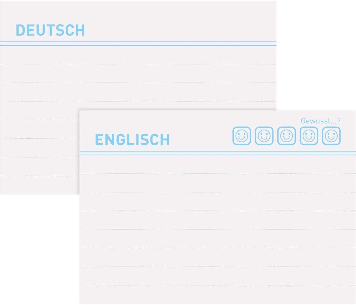 Herlitz Индекс карты Индекс карты / Vokabelkarten A8 liniert 200g/qm weiß VE=100 Stück