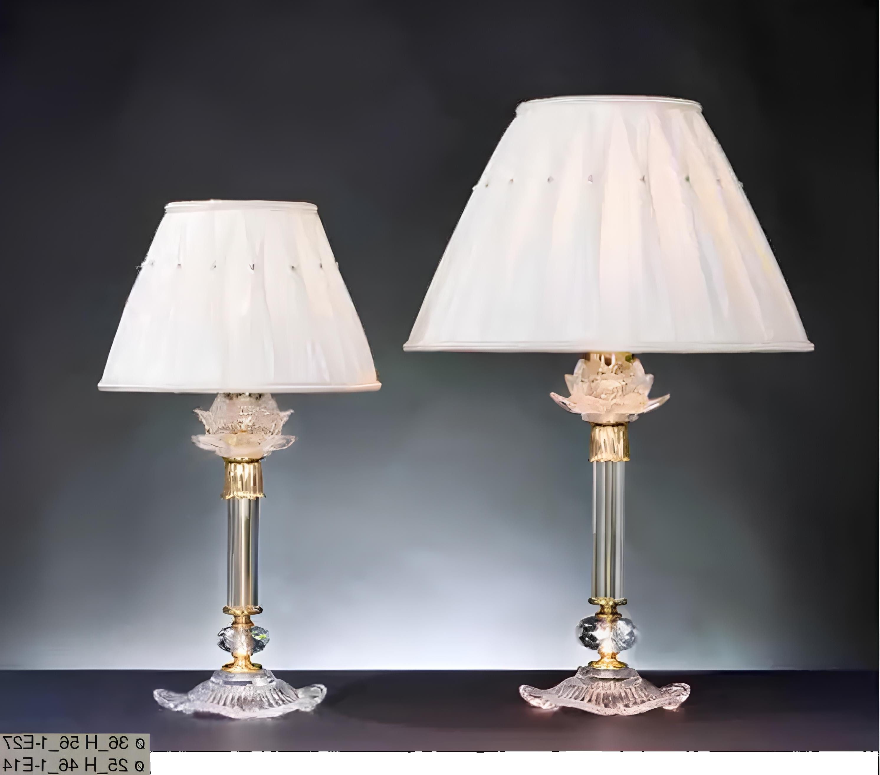 Xlmoebel Nachttischlampe Antike Kristall Tischlampe im Leuchter-Stil für elegantes Ambiente, Hergestellt in Europa