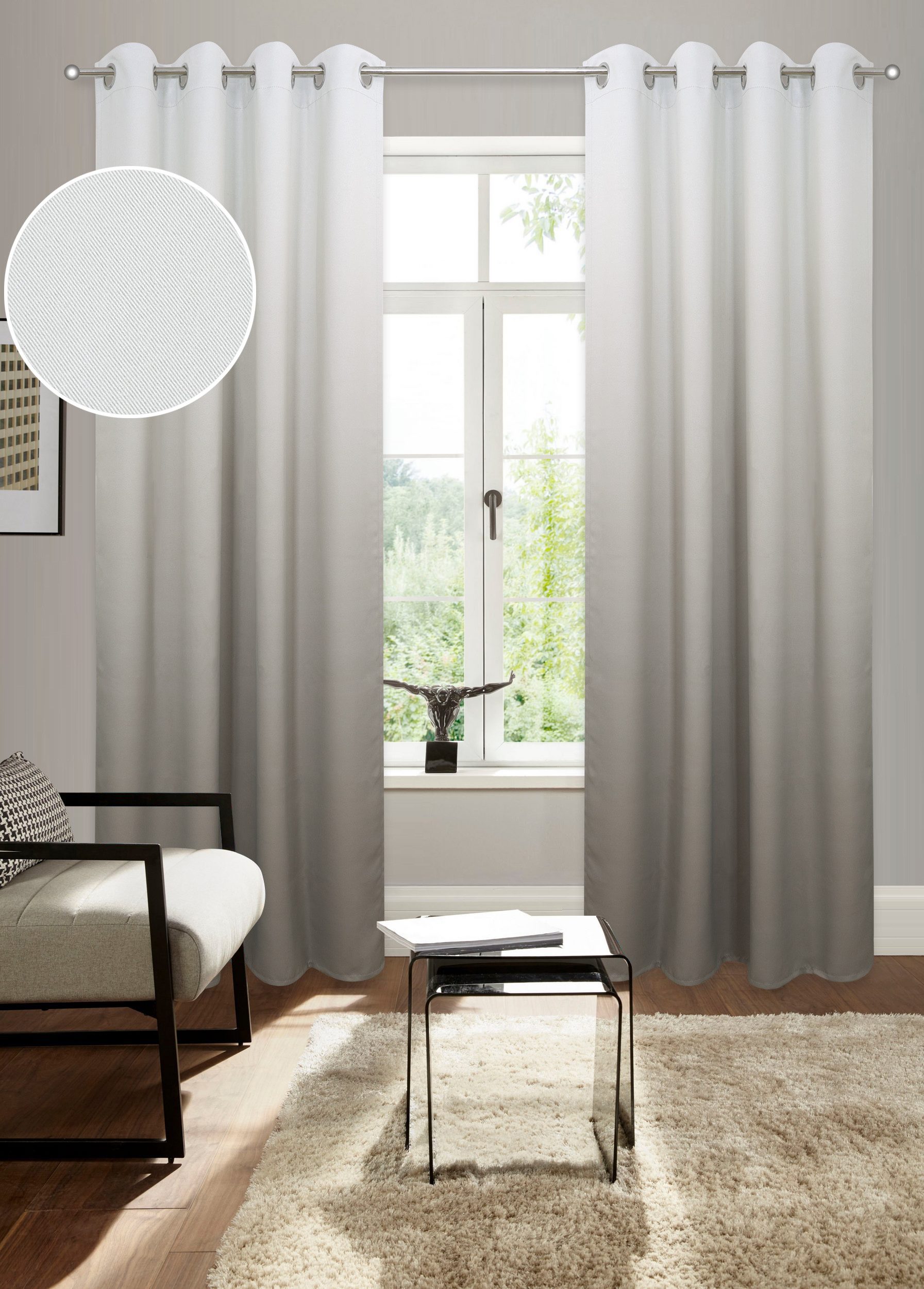 Bruno Banani Verdunkelungsvorhang Clemton (1 St), Ösen, verdunkelnd, Polyes günstig online kaufen