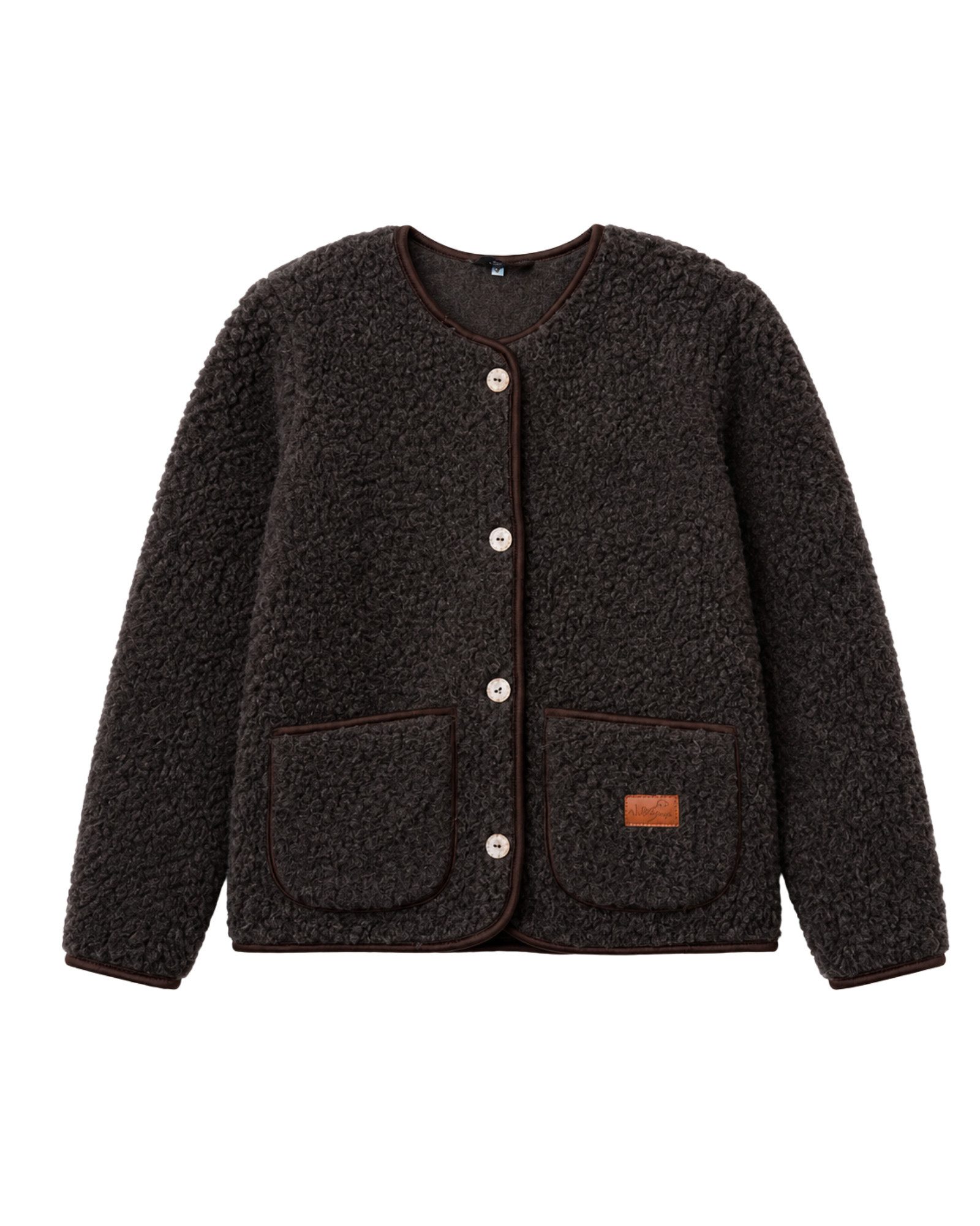 awoolco Kurzjacke Bella aus 100% Schurwolle - temperaturregulierend & atmungsaktiv auch in großen Größen