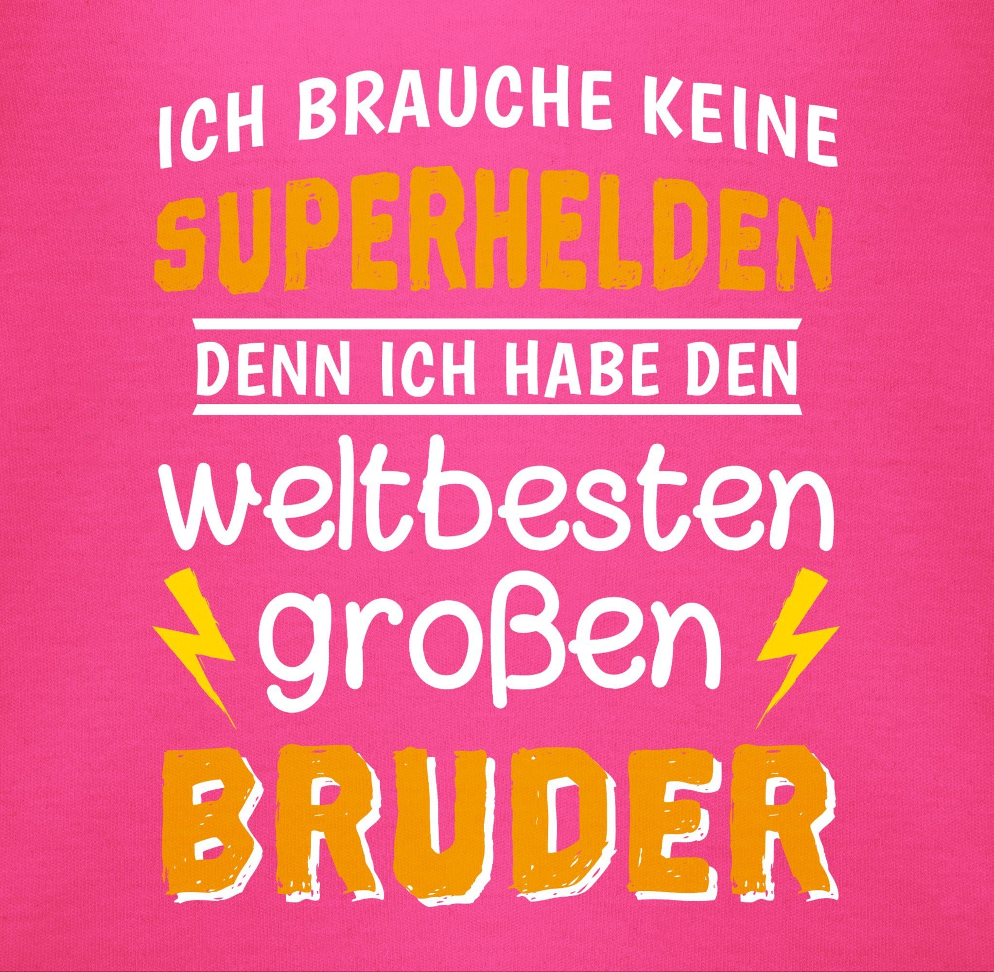 Shirtracer Shirtbody Ich 2 weltbesten Großer Fuchsia den großen habe Bruder Bruder