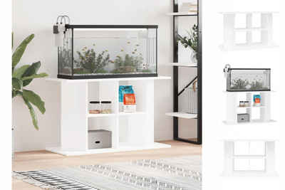 vidaXL Aquariumunterschrank Aquariumständer Weiß 100x40x60 cm Holzwerkstoff Aquarium Unterstand