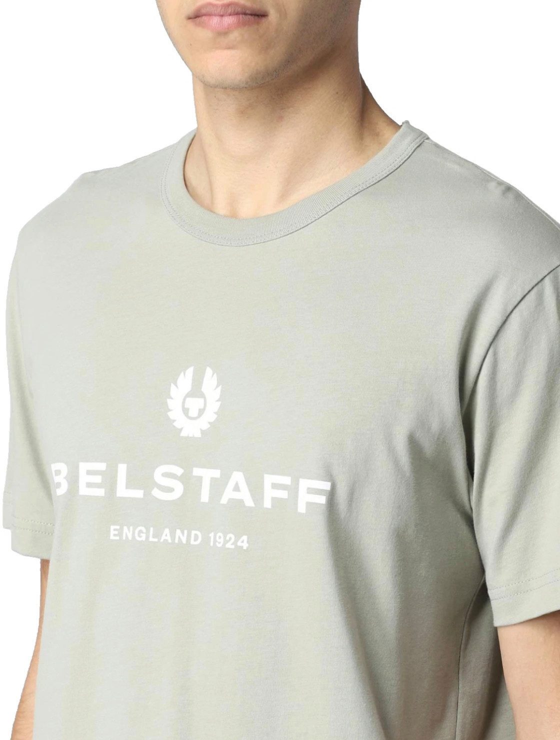 Belstaff T-Shirt Herren Signature Retro England 1924 Regular Cut Ikone der Herrenmode, getragen von Filmstars, Abenteurern