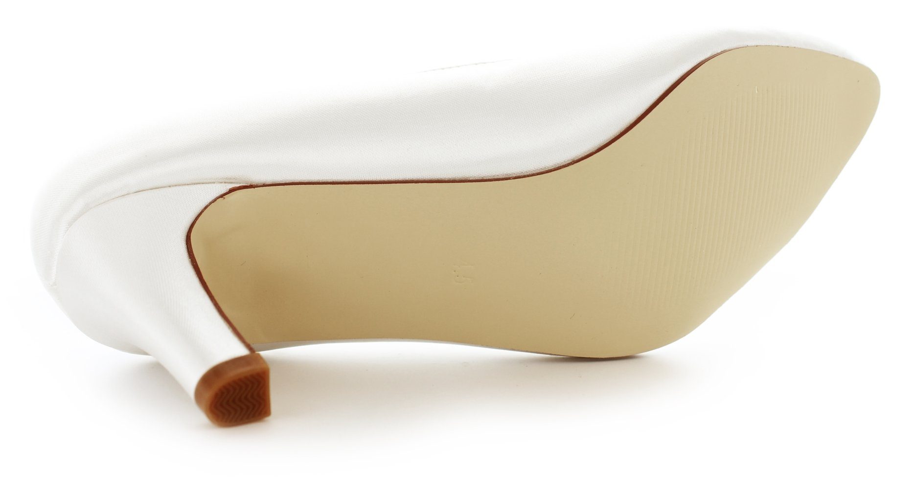 White Lady 884 ivory - einfärbbare Satin-Brautschuhe Pumps