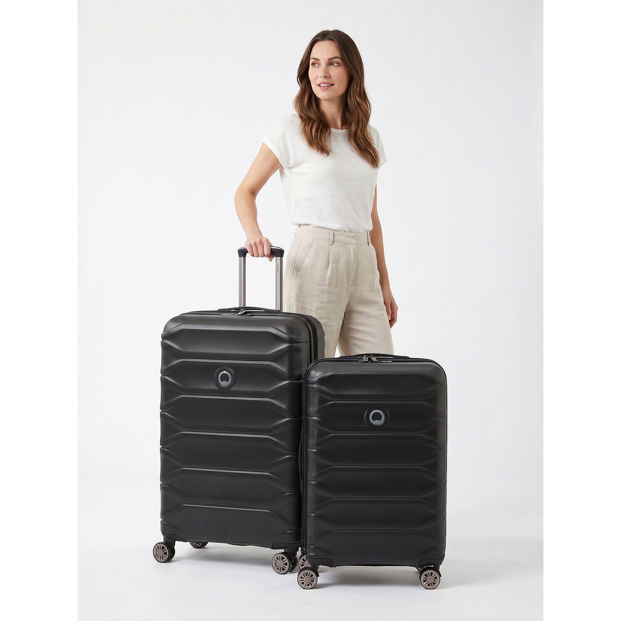 Delsey Paris Trolleyset Meteor, 4 Rollen, (2-teilig, 2 tlg), ABS