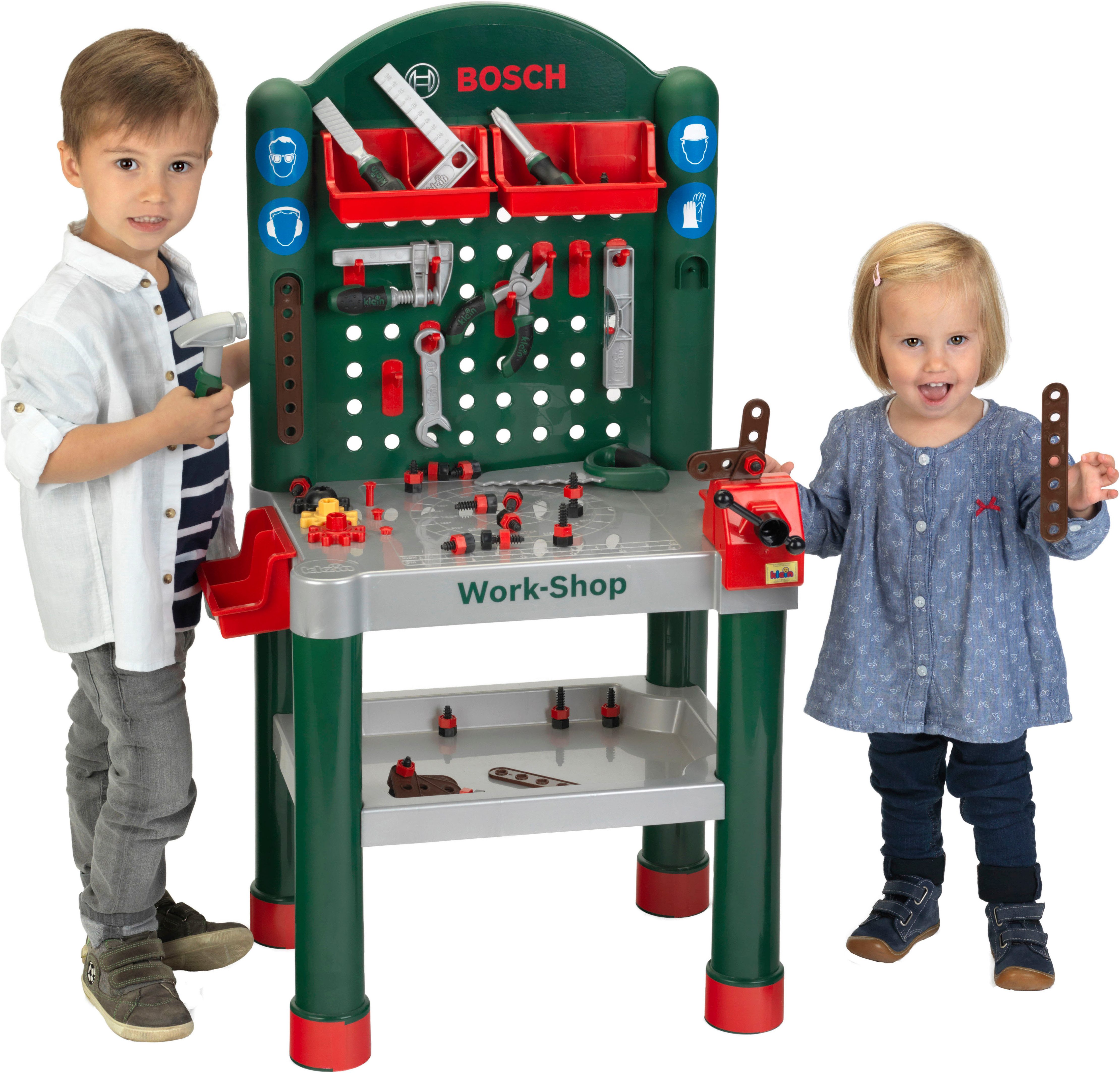 Klein Spielwerkbank BOSCH-Work-Shop, Made in Germany günstig online kaufen