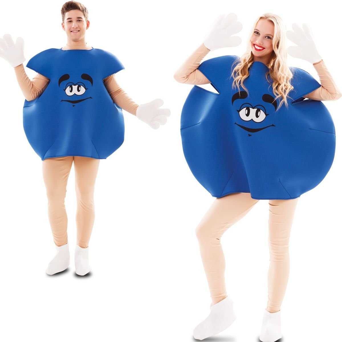 Kostüm Blaue Schokolinse Sweet Candy für Erwachsene