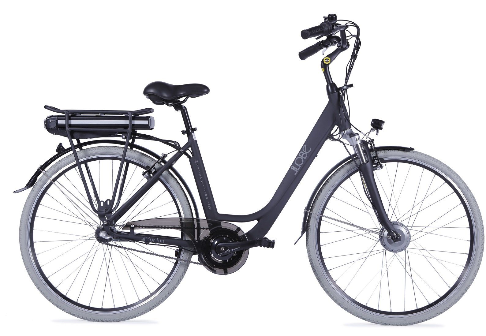 LLobe E-Bike »City-E-Bike 28" Metropolitan Joy, schwarz 36V / 8Ah«, 3 Gang,  Nabenschaltung, 250,00 W online kaufen | OTTO