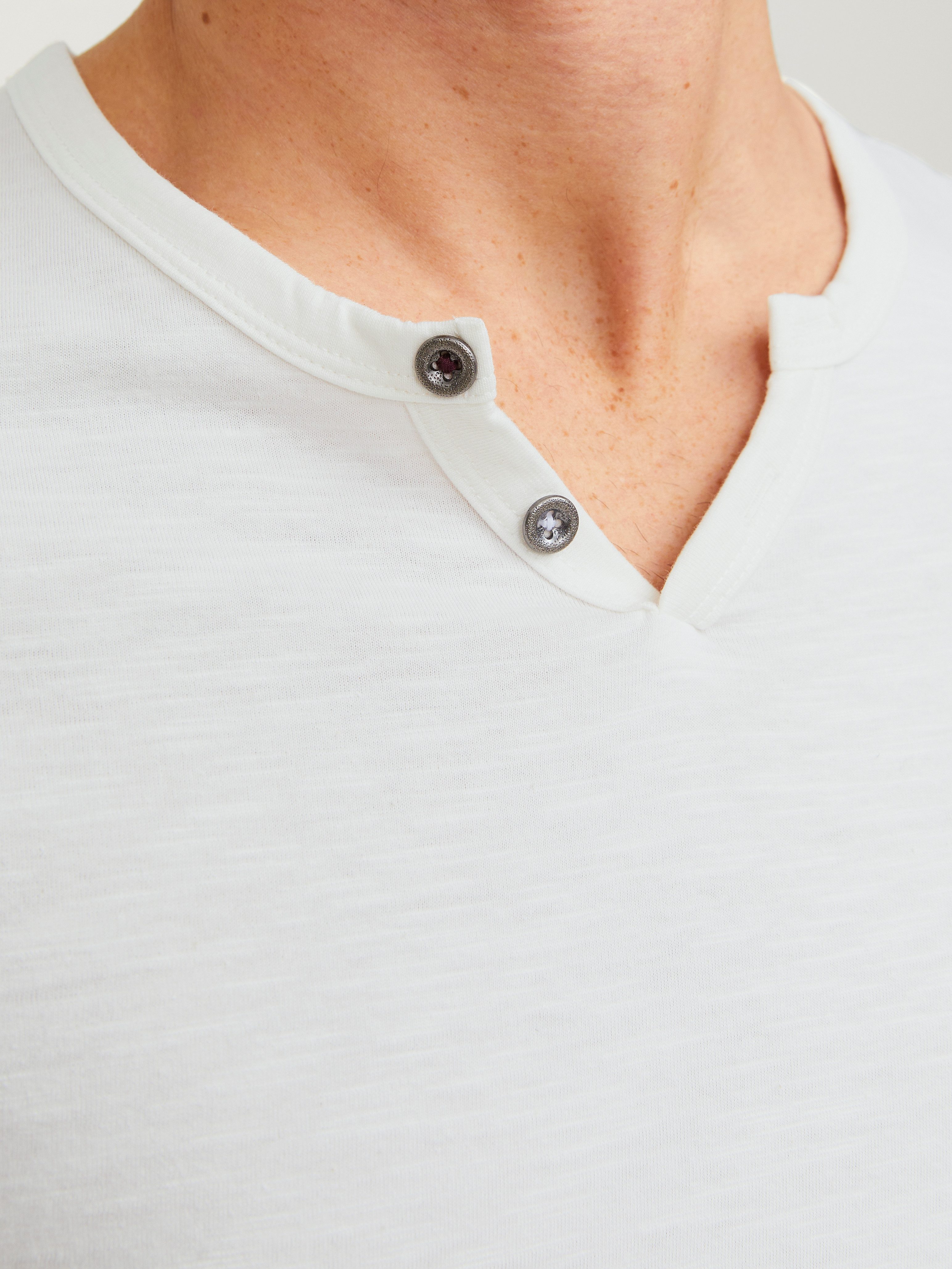 Jack & Jones T-Shirt SPLIT NECK TEE