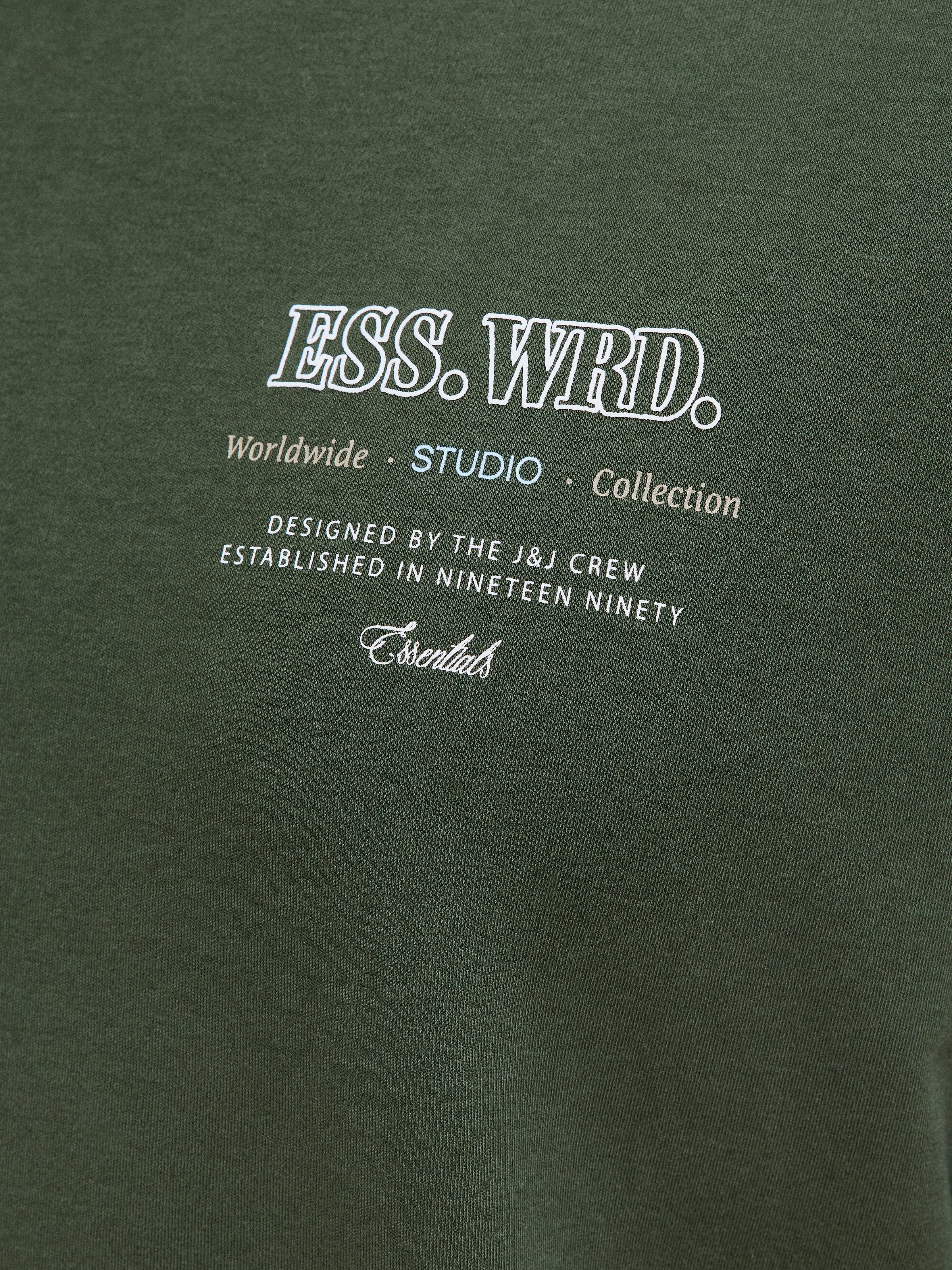 Jack & Jones PlusSize T-Shirt JJEURBAN EDGE STUDIO TEE SS SN PLS mit Logobranding