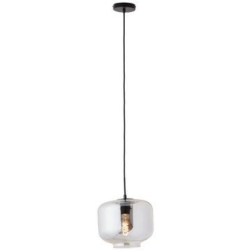 Lightbox Hängeleuchte, ohne Leuchtmittel, Pendelleuchte, 185 x 25 cm, E27, kürzbar, Rauchglas-Schirm