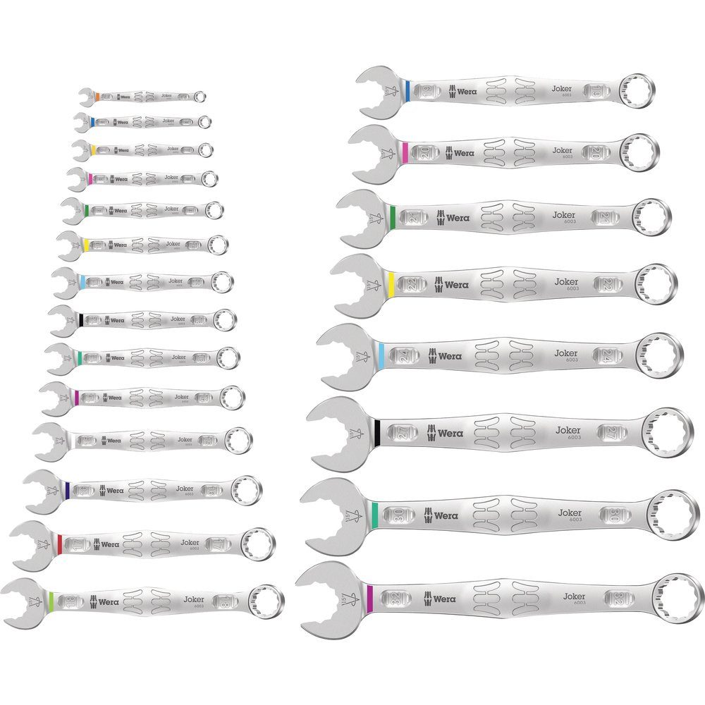 Ringschlüssel Wera 05020232001 6003 Joker 22 Set 1 Ring-Maulschlüssel-Satz 22teilig