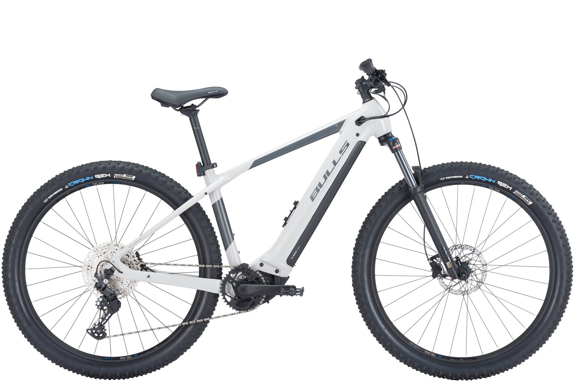 Bulls E-Bike Bulls Copperhead EVO 2 29'' 750 Wh grau 2024, 11 Gang SHIMANO Deore RD-M5100 shadow+, Kettenschaltung, Bosch Performance Line CX smart System, 750 Wh