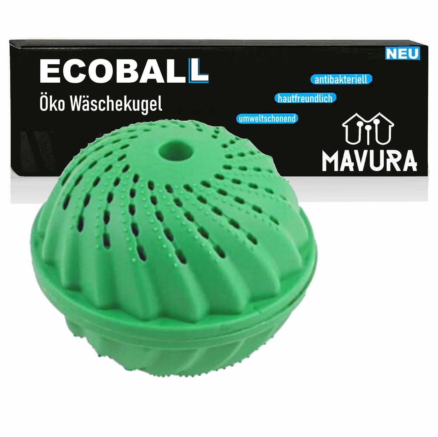 Eco Waschball Wäschekugel Wäschekugel Wäscheball, ersatz Waschkugel Waschmittel Öko MAVURA ECOBALL