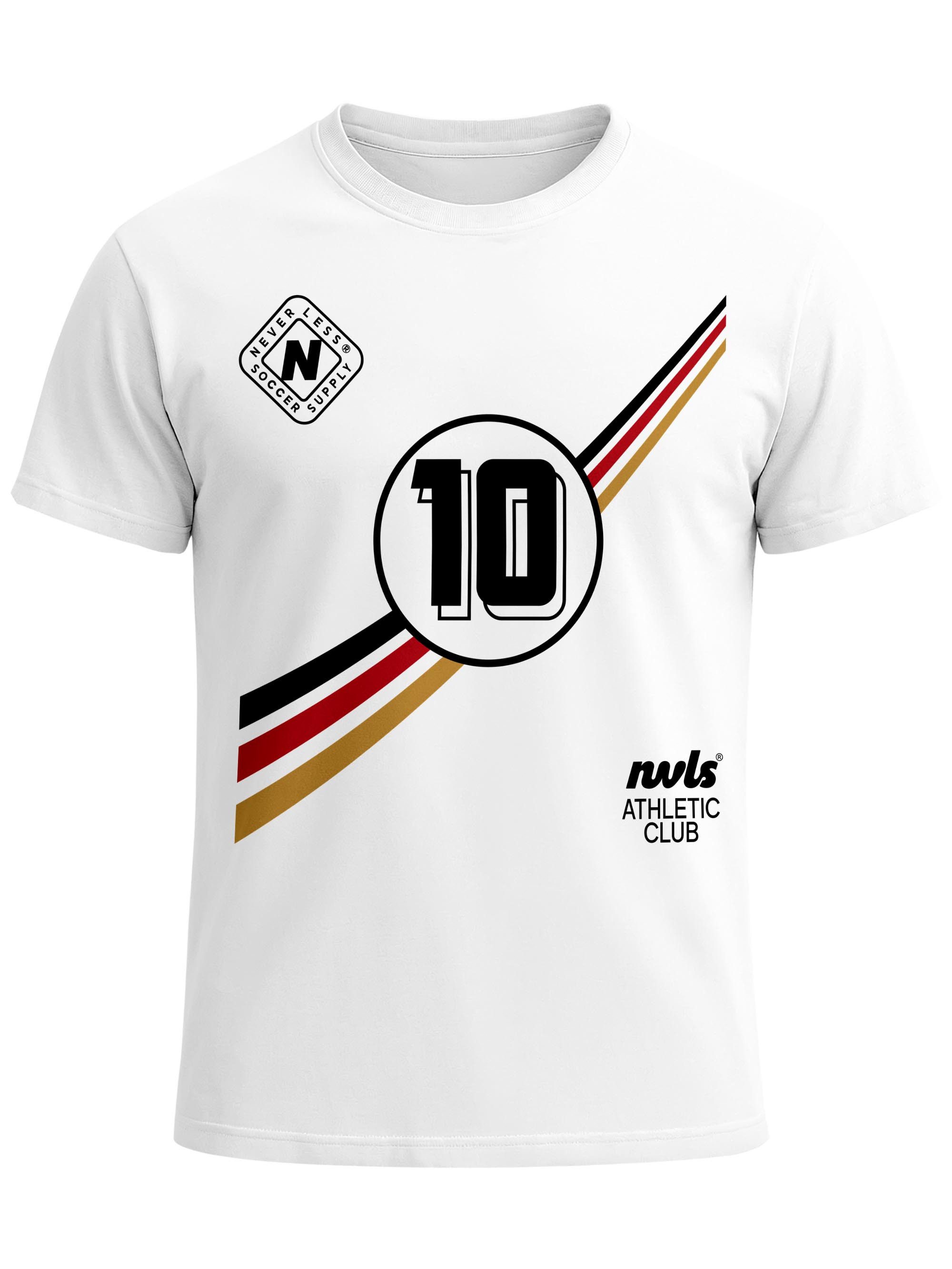 Neverless Print-Shirt Herren T-Shirt Frontprint - Fussball Design German Trikot - mit Print