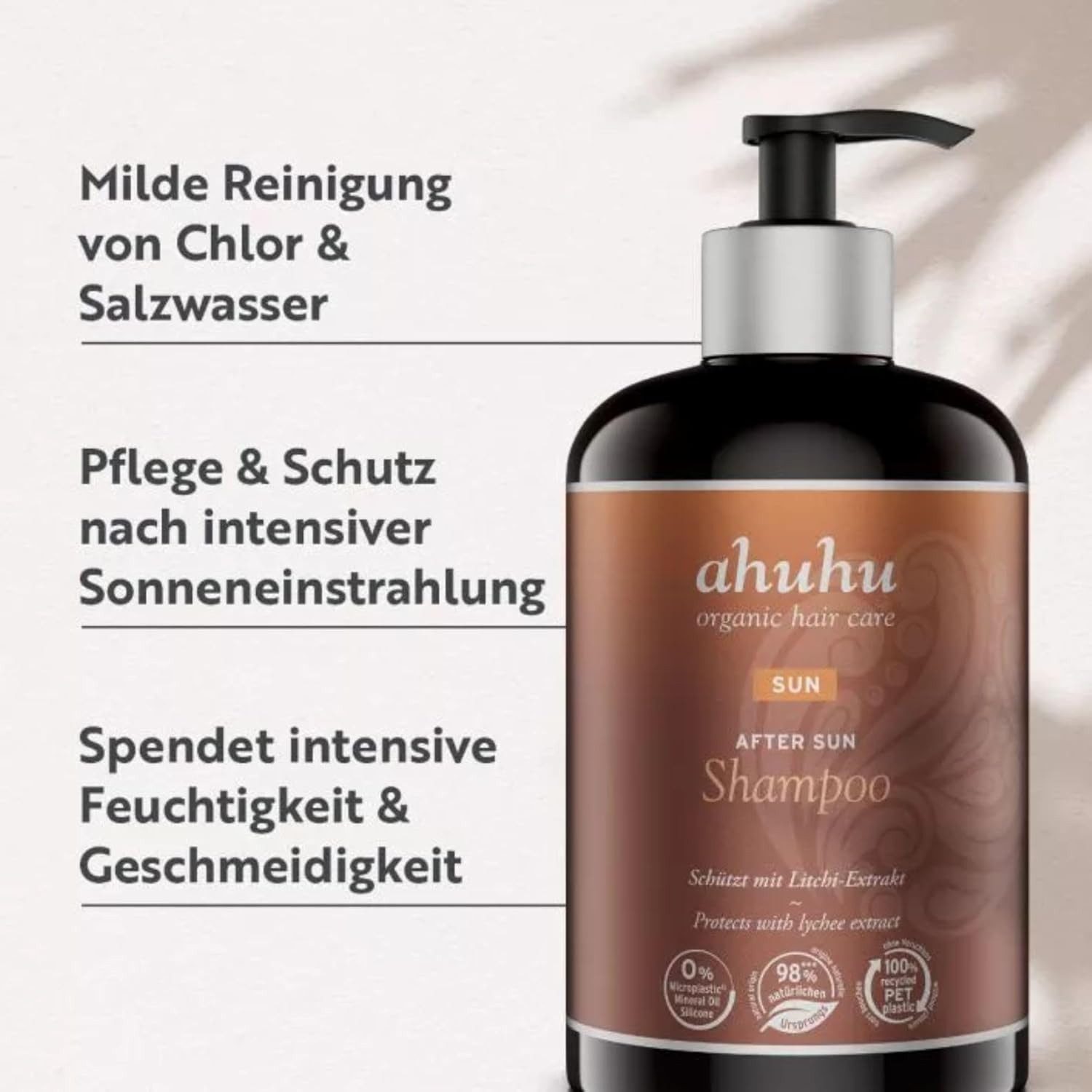 Ahuhu Haarshampoo SUN After Sun Shampoo, Vegan