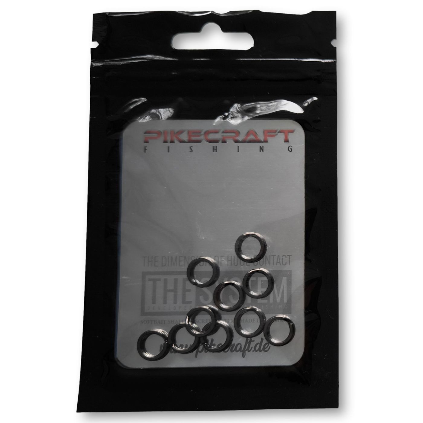 Pikecraft Sprengring Pikecraft Sprengring Round Black Nickle Series - 10 Sprengringe