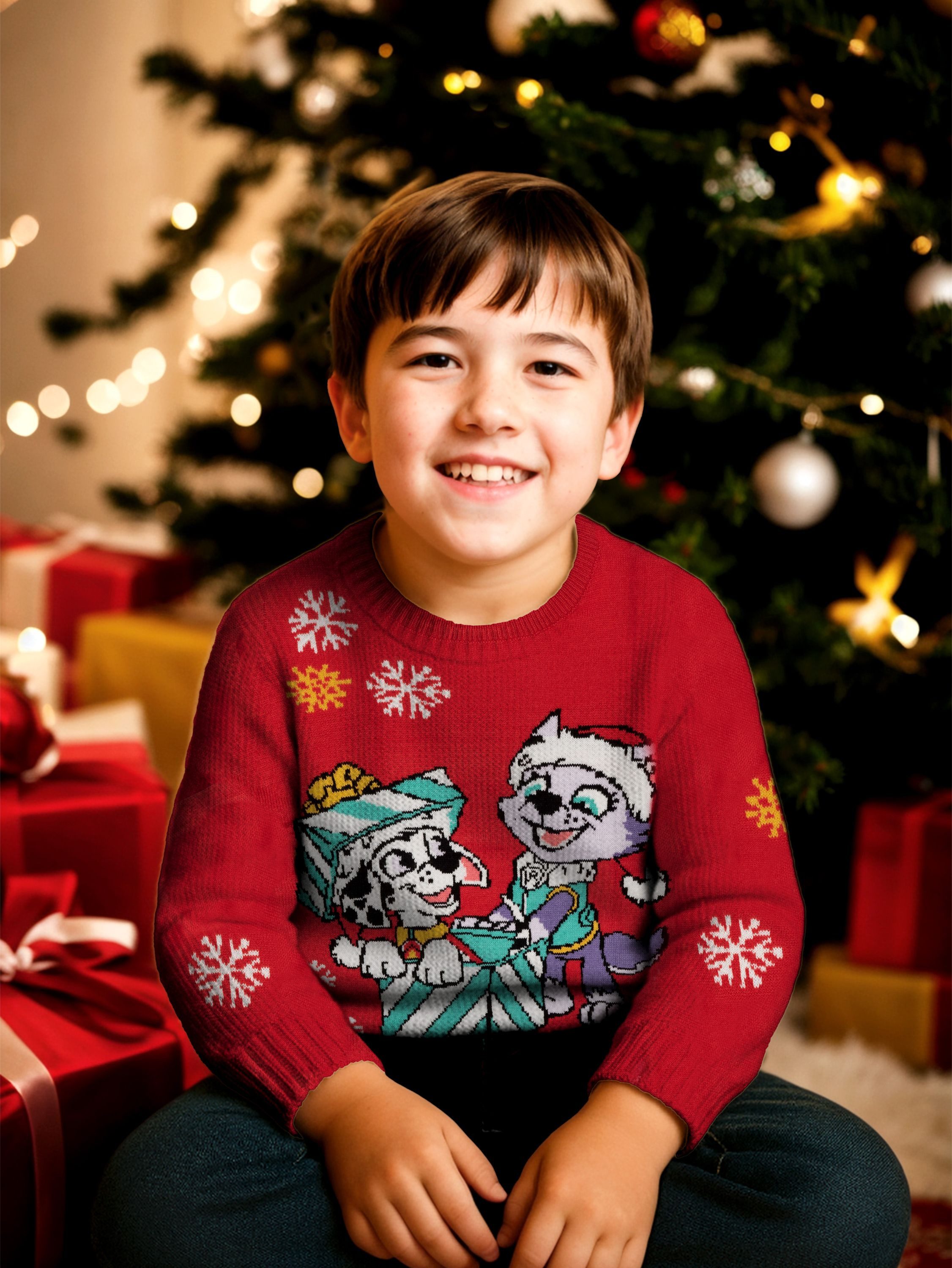 United Labels® Weihnachtspullover Paw Patrol - Marshall und Everest in Box - Ugly Sweater Winterpullover