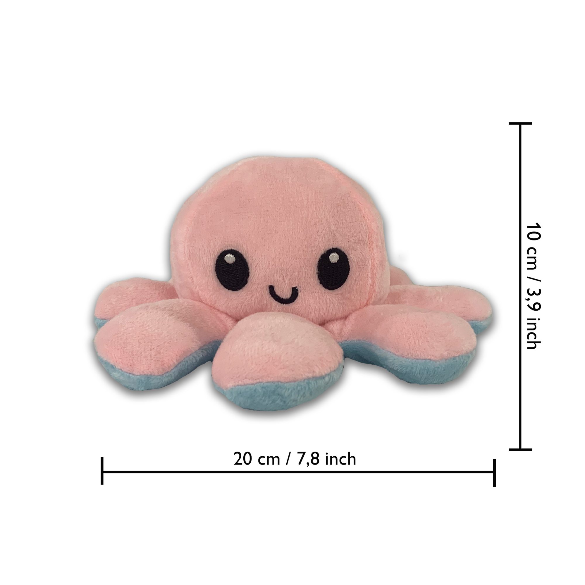 Montegoni Plüschfigur Wendbarer XL Oktopus Plüsch – 20 x 10 cm großes Weihn günstig online kaufen
