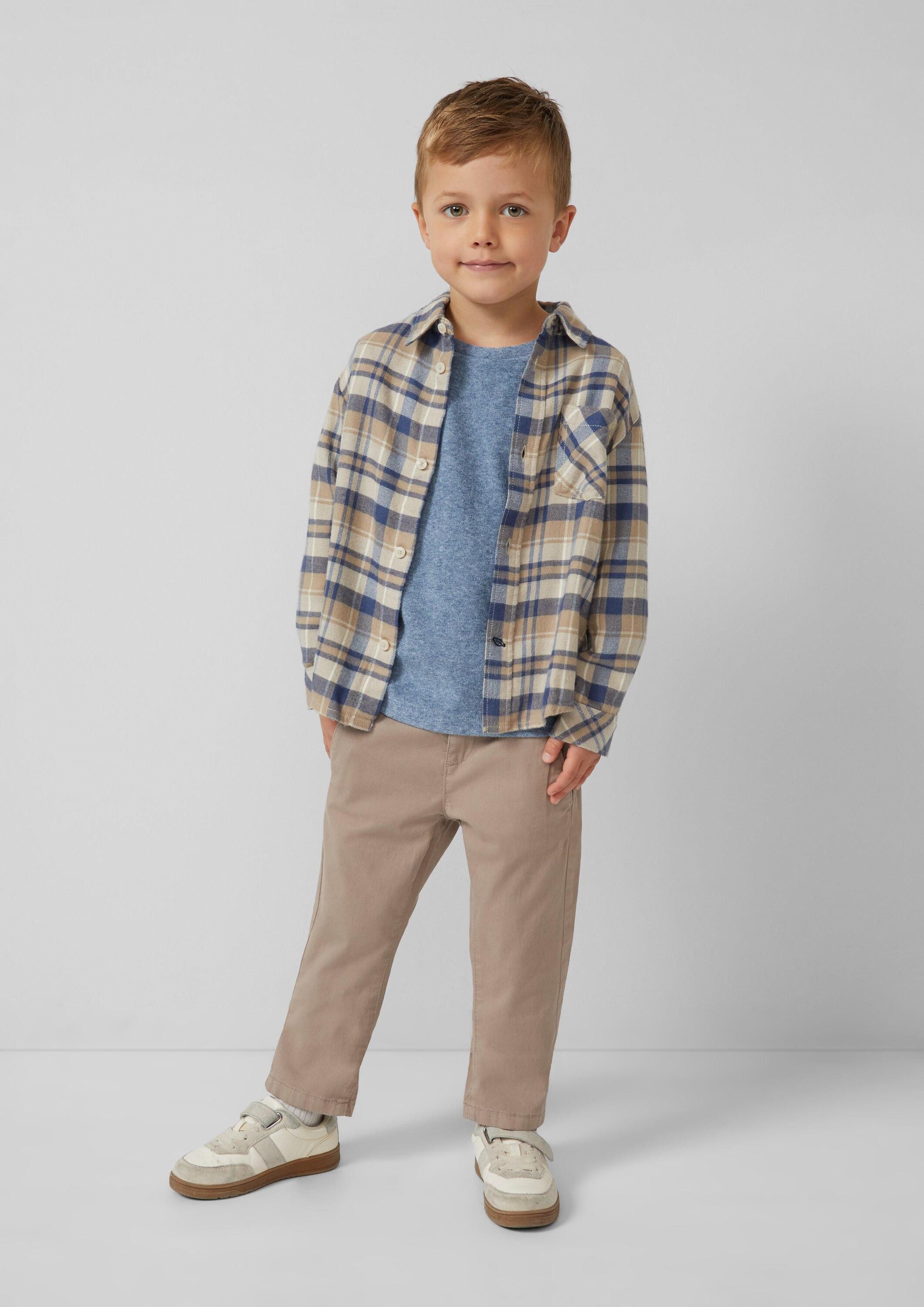 s.Oliver Langarmshirt T-Shirt Warmes Langarmshirt mit Struktur und Stickerei – Bild 3 von 4